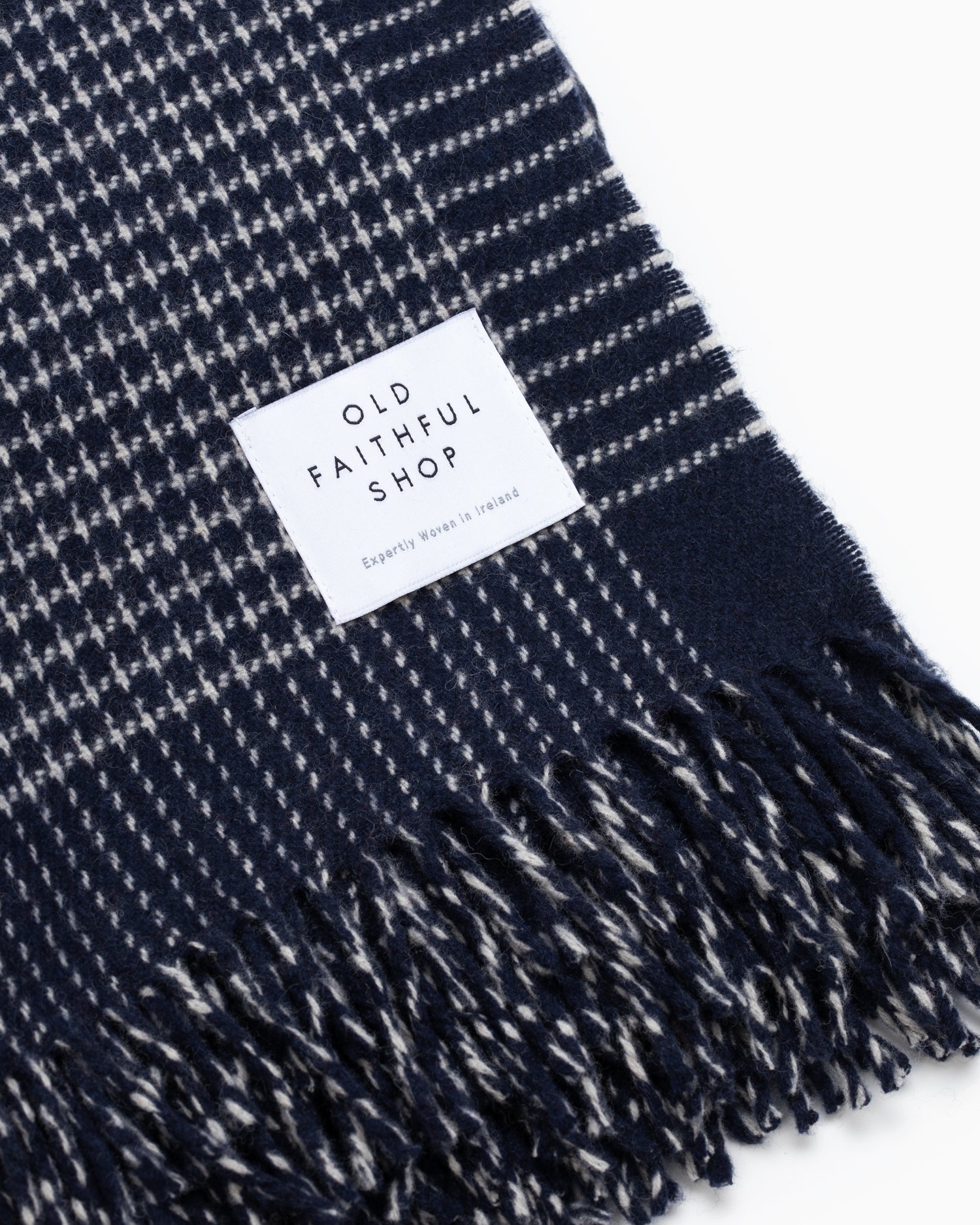 OFS. Cashmere Merino Throw - Alpine Navy