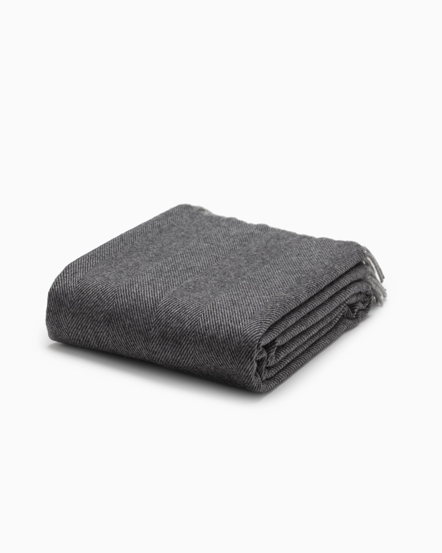 OFS. Merino Lambswool Throw - Graphite