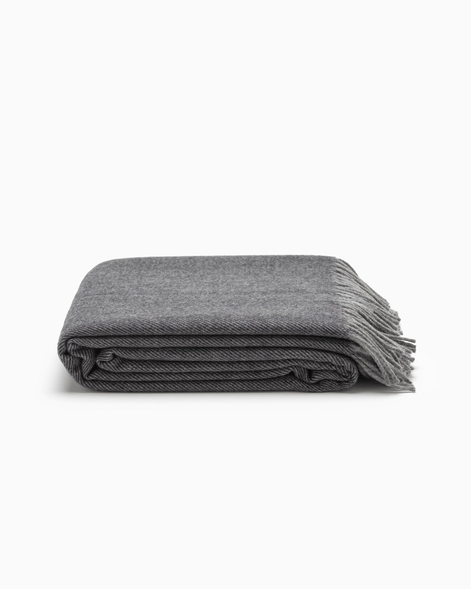 OFS. Merino Lambswool Throw - Graphite