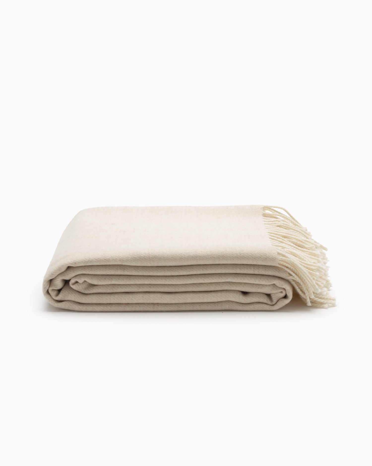 OFS. Merino Lambswool Throw - Linen