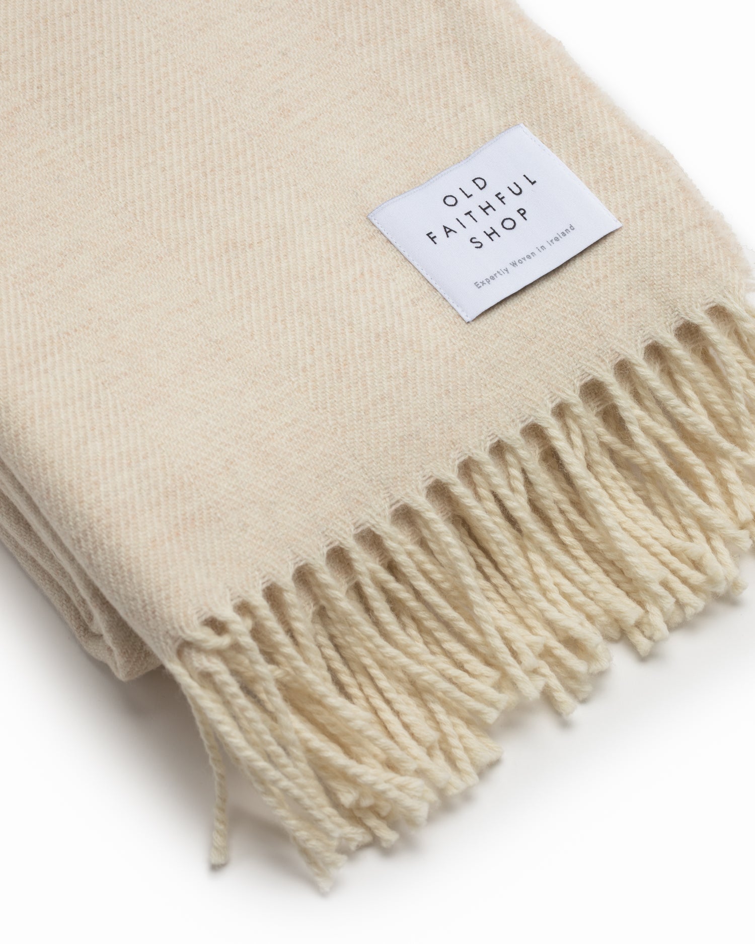 OFS. Merino Lambswool Throw - Linen