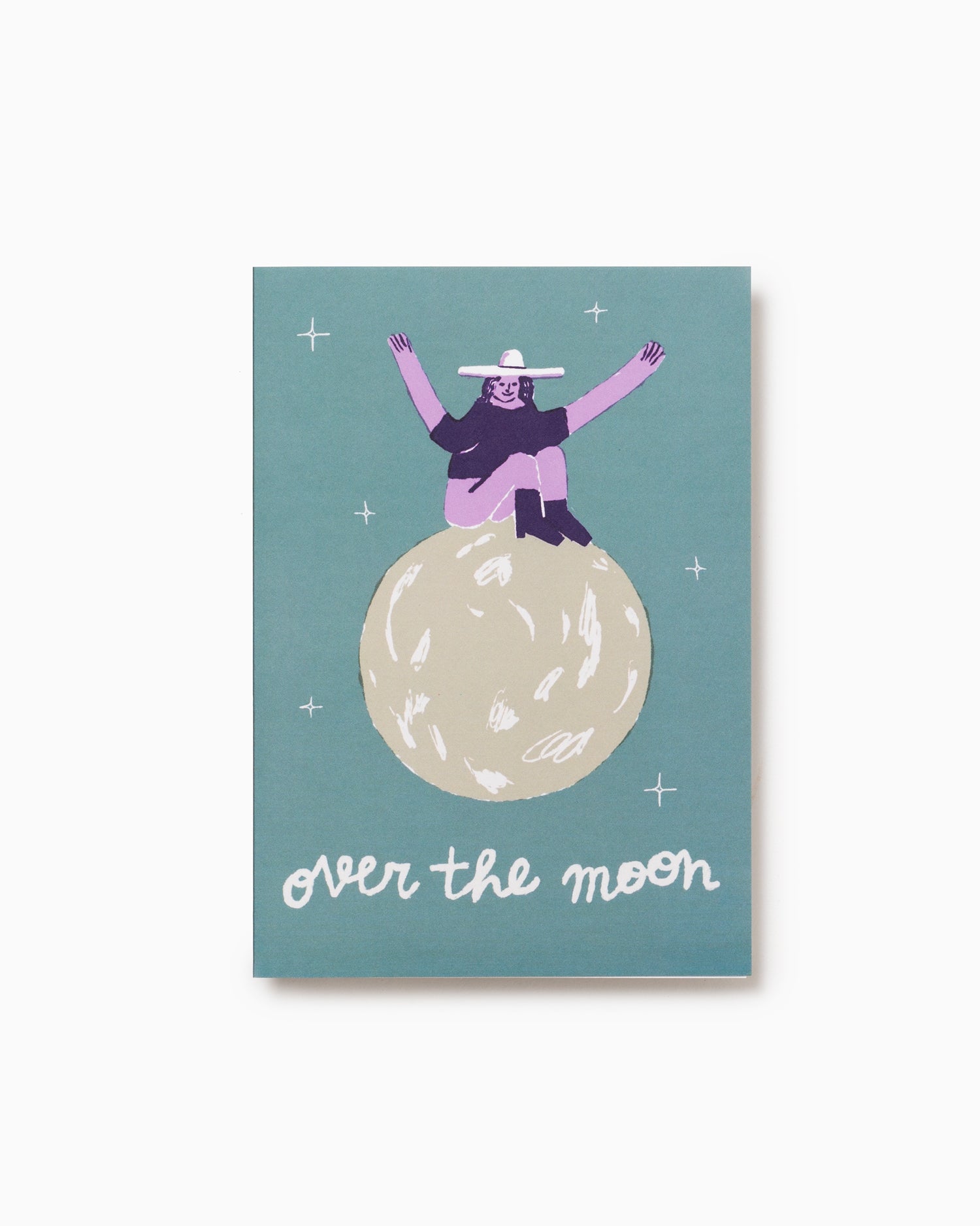 Over the Moon Greeting Card