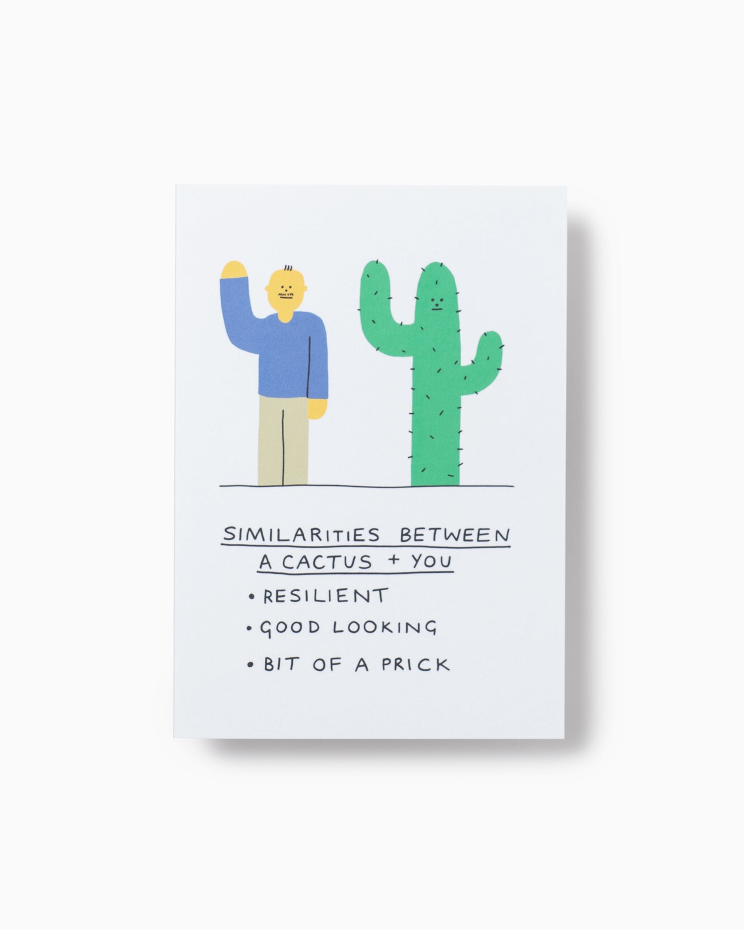 Cactus Vs You Greeting Card