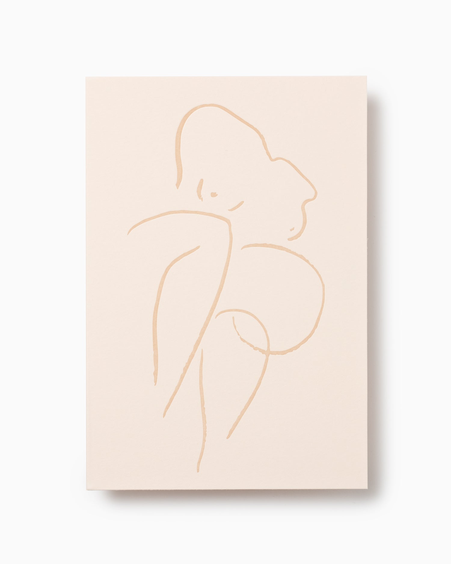 Seated Nude Letterpress Greeting Card