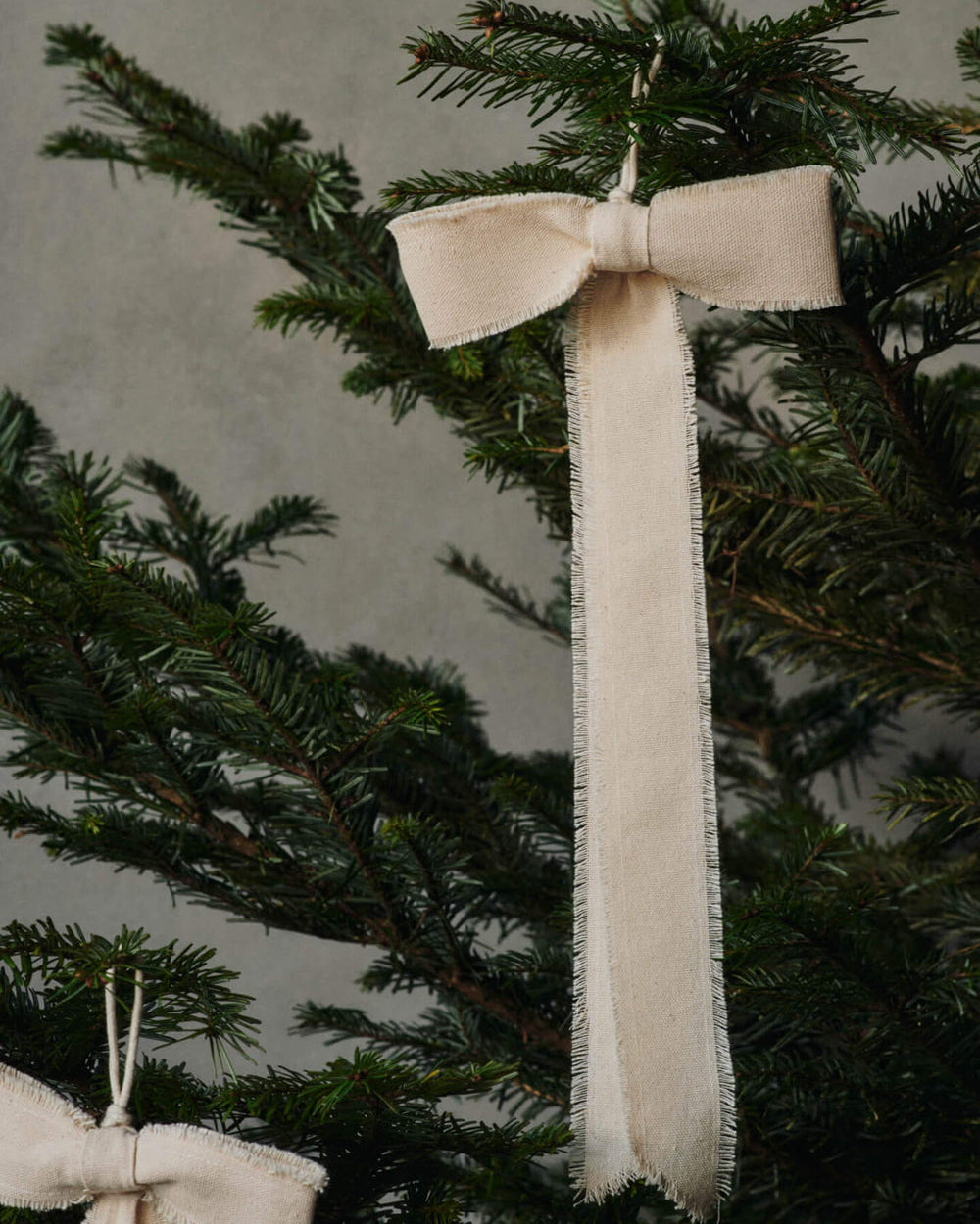 Bow Decoration Set of Two - Natural