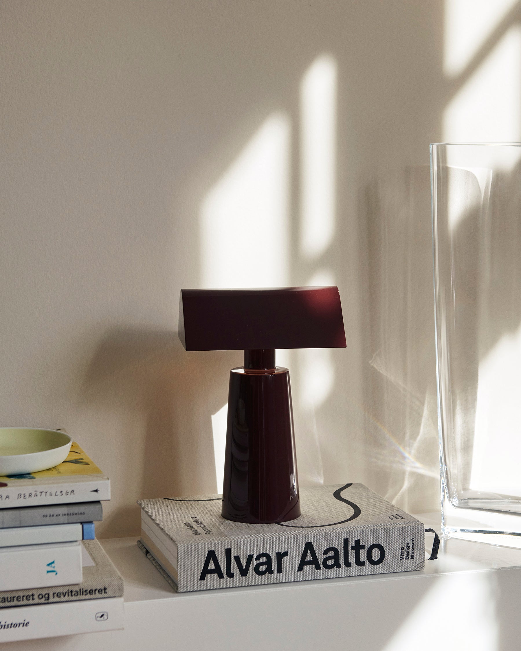 Caret MF1 Portable Table Lamp - Dark Burgundy