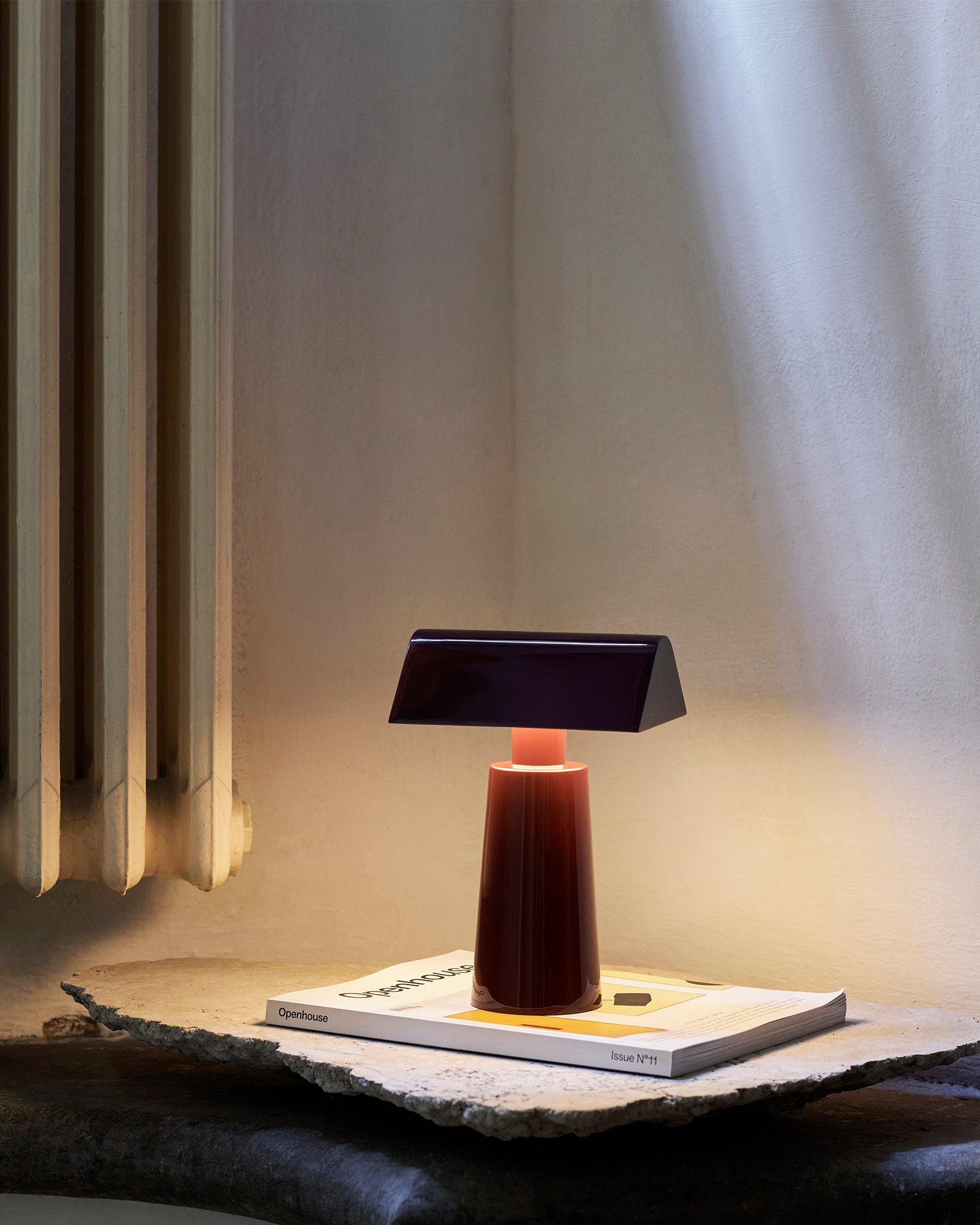 Caret MF1 Portable Table Lamp - Dark Burgundy