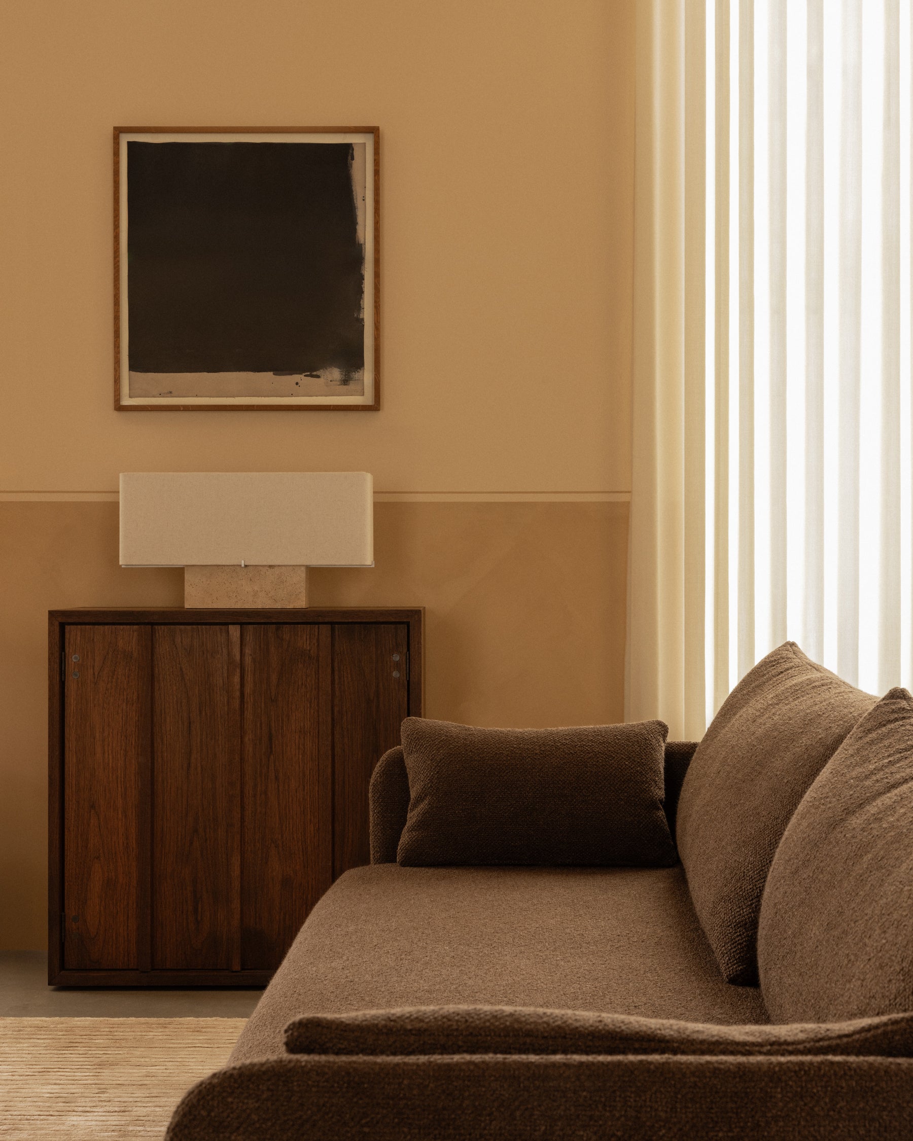 Nonna Table Lamp Wide - Travertine