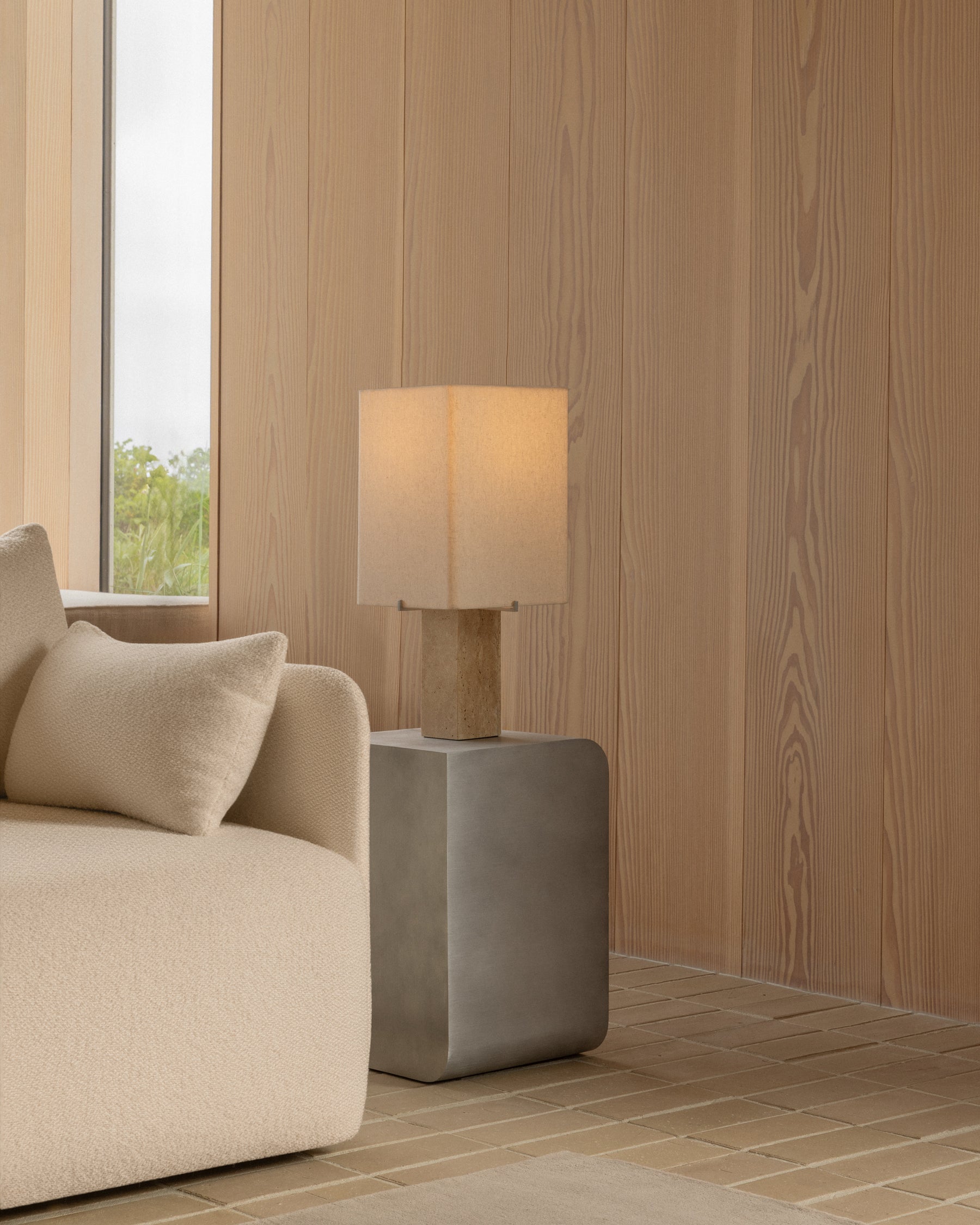Nonna Table Lamp H49 - Travertine
