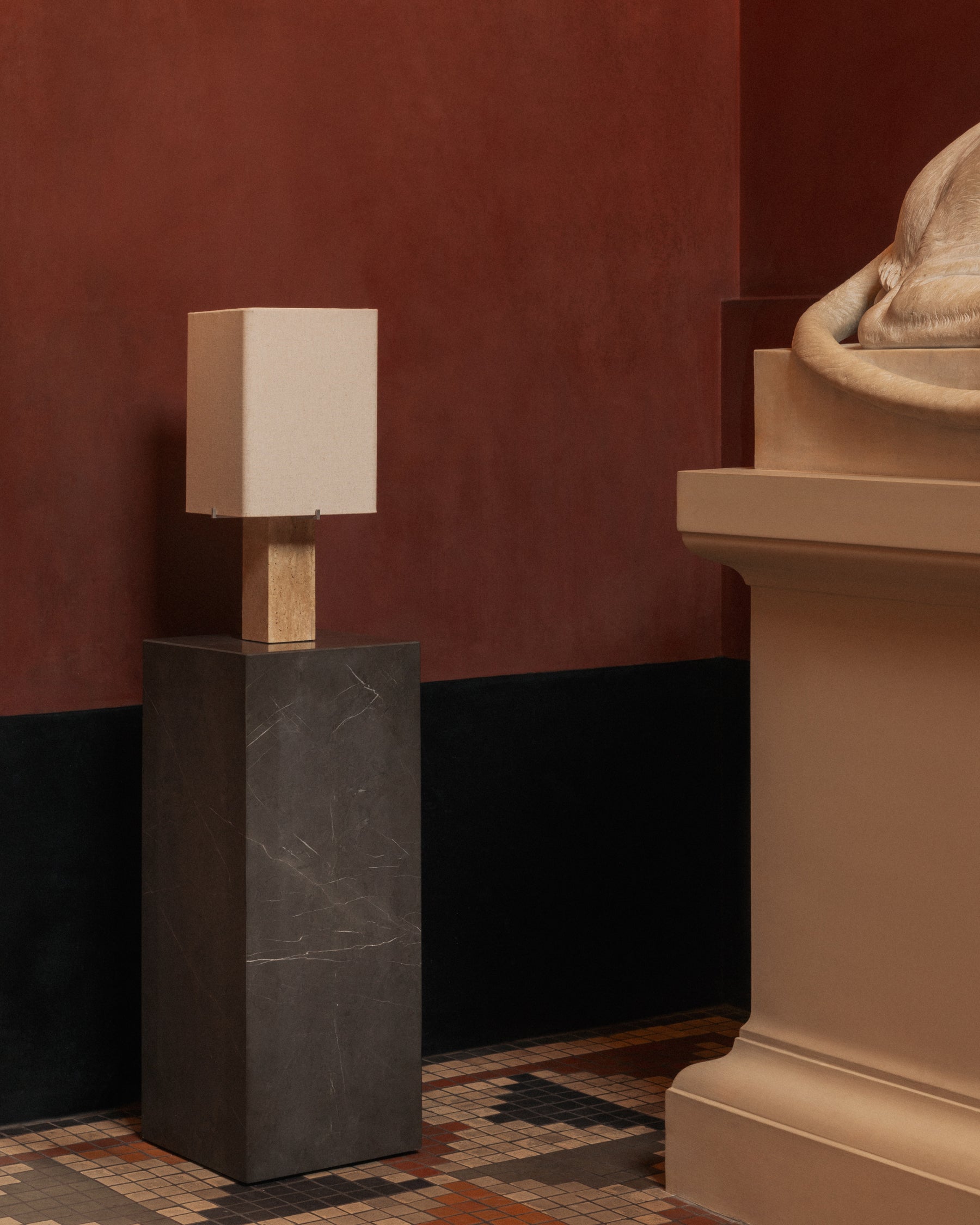 Nonna Table Lamp H49 - Travertine