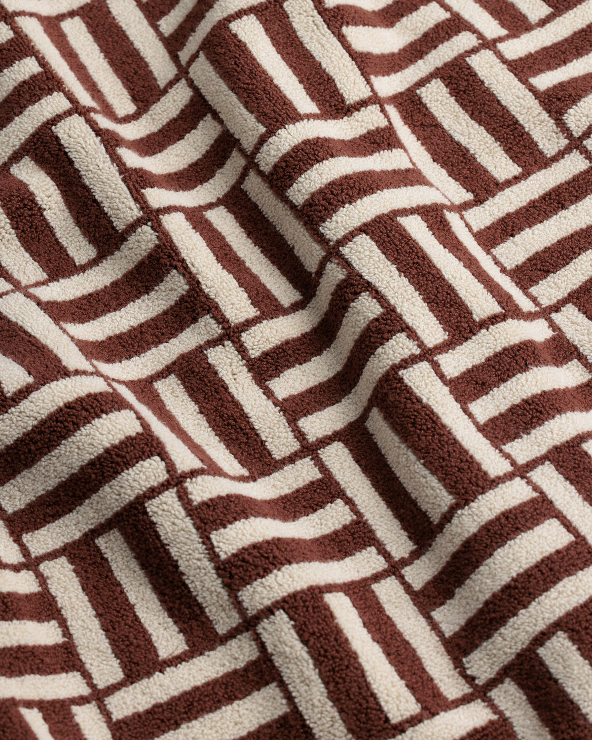 Saroma Bath Mat - Mudbrick & Crème