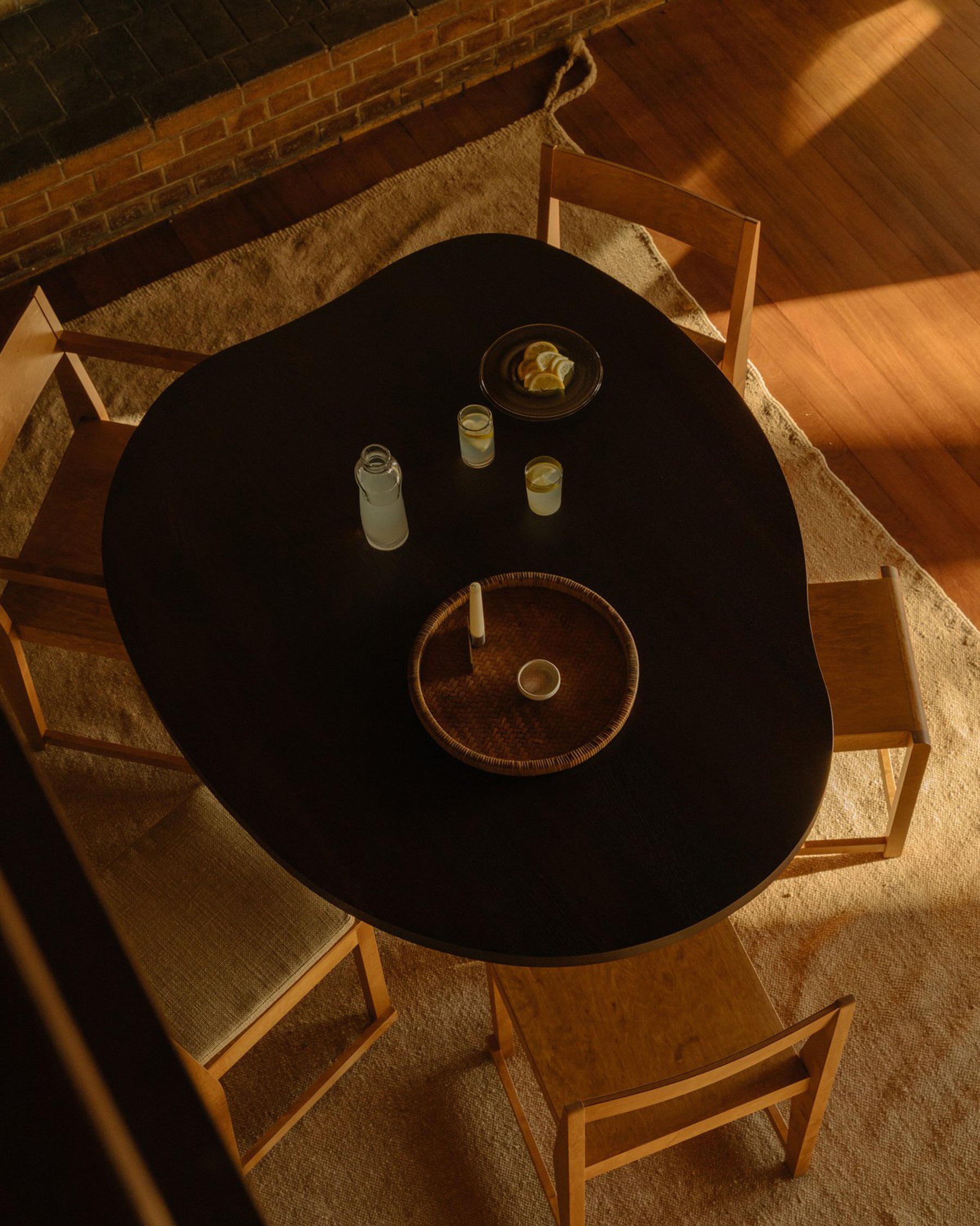 CHAIR 01 - Warm Brown Birch with Armrest