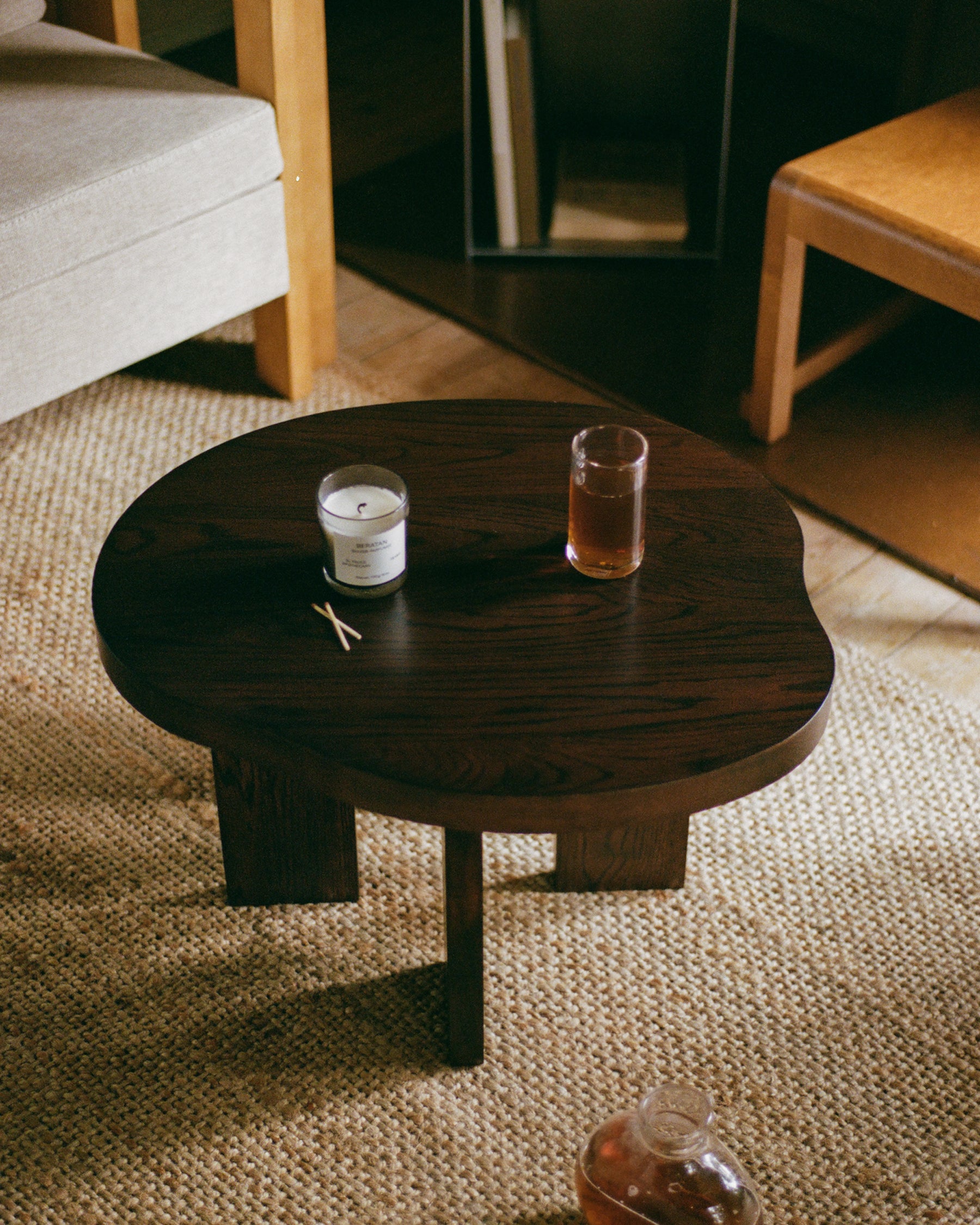 FARMHOUSE SIDE TABLE - Pond Dark Oak