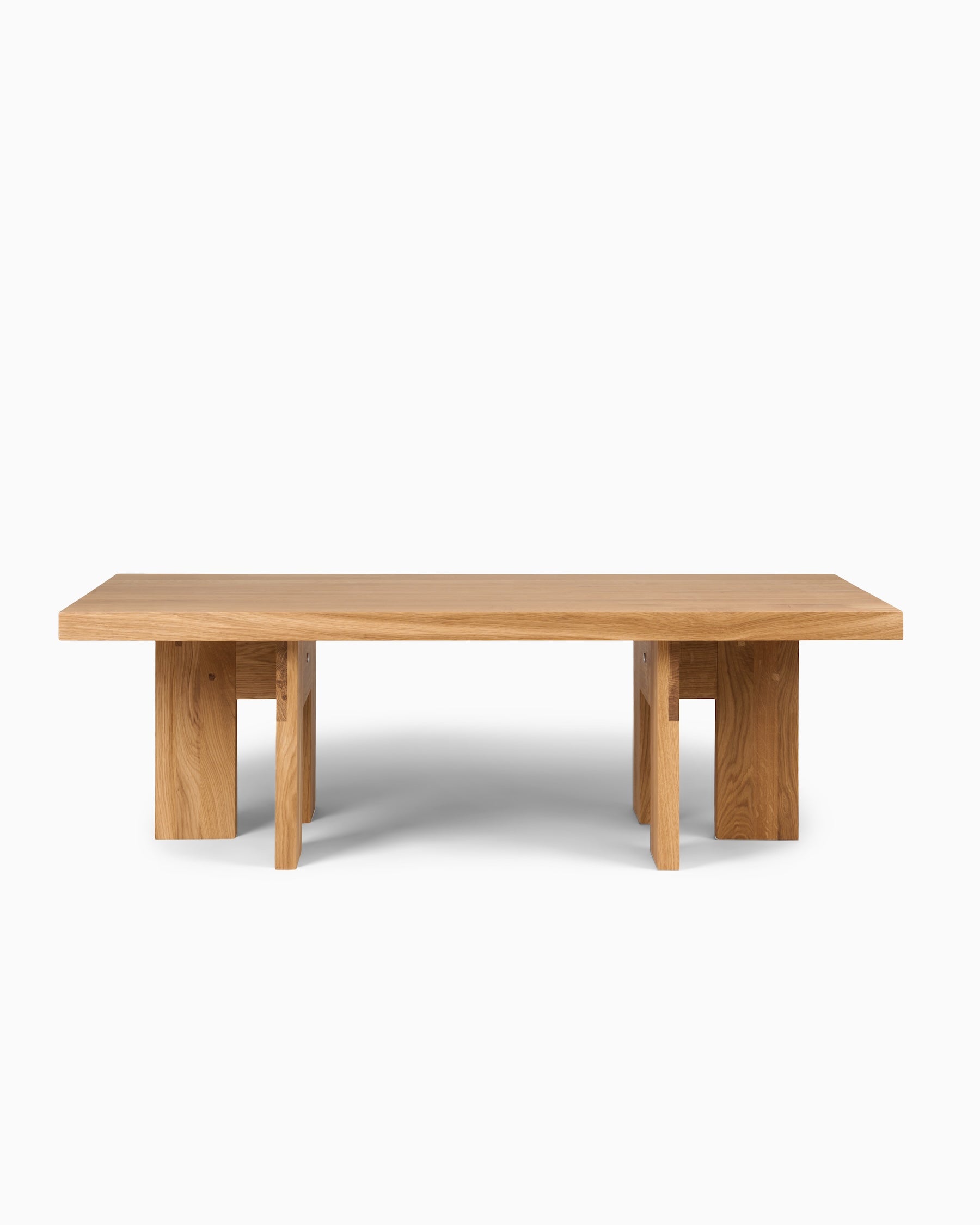 FARMHOUSE COFFEE TABLE - Square - Natural Oak