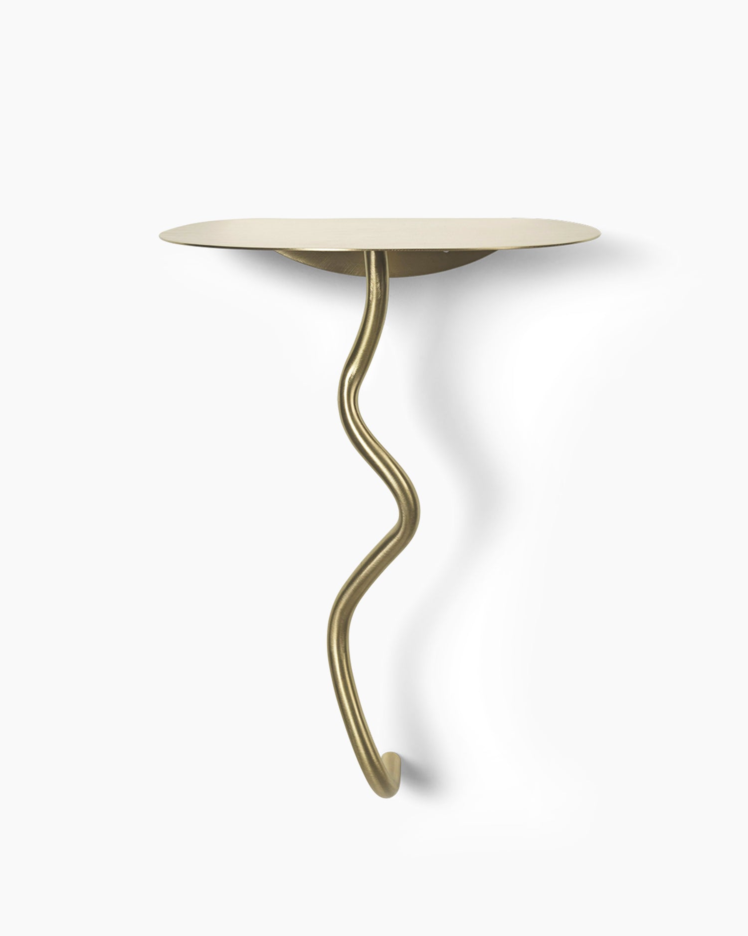 Curvature Wall Table - Brass