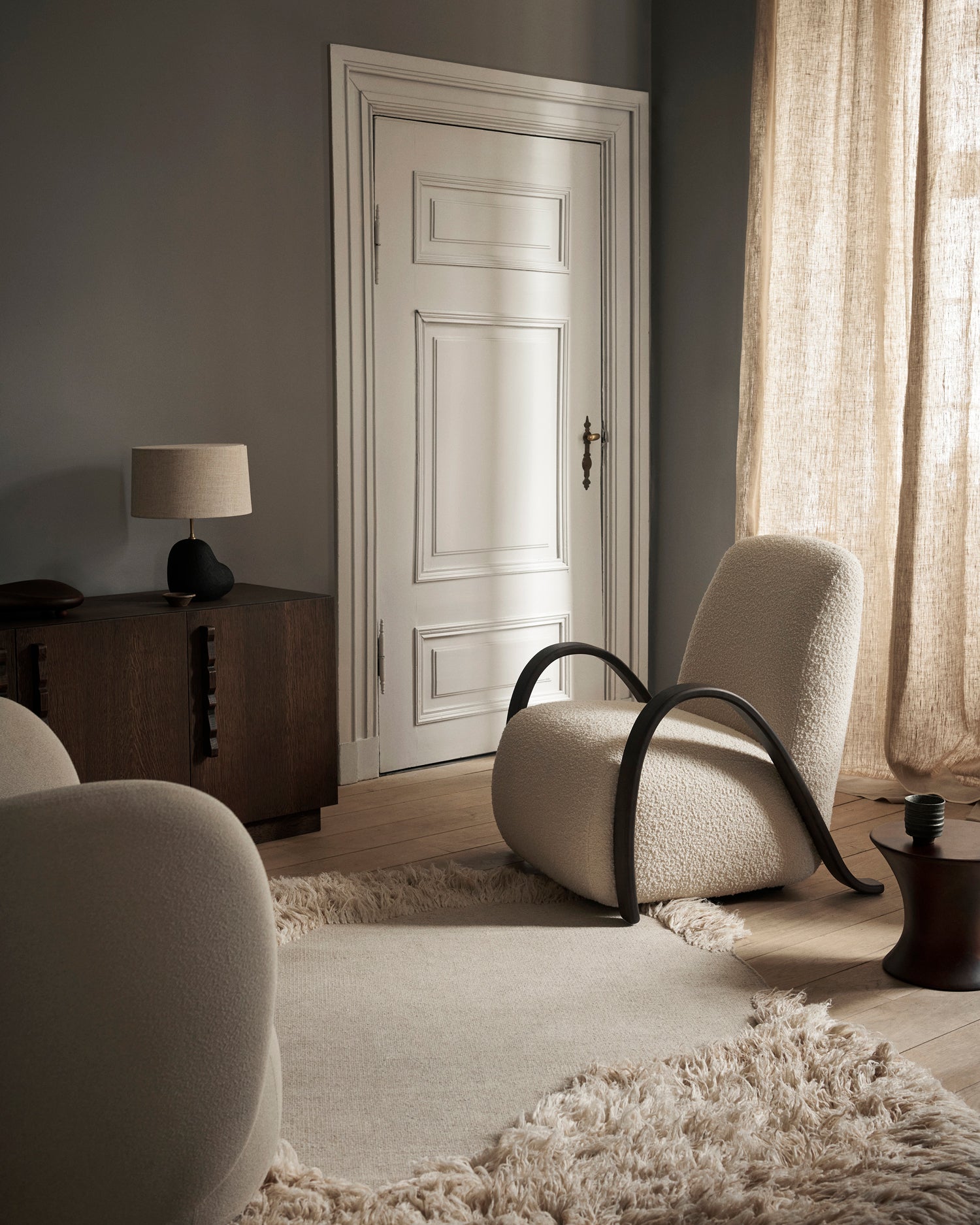 Buur Lounge Chair - Nordic Bouclé Off-white