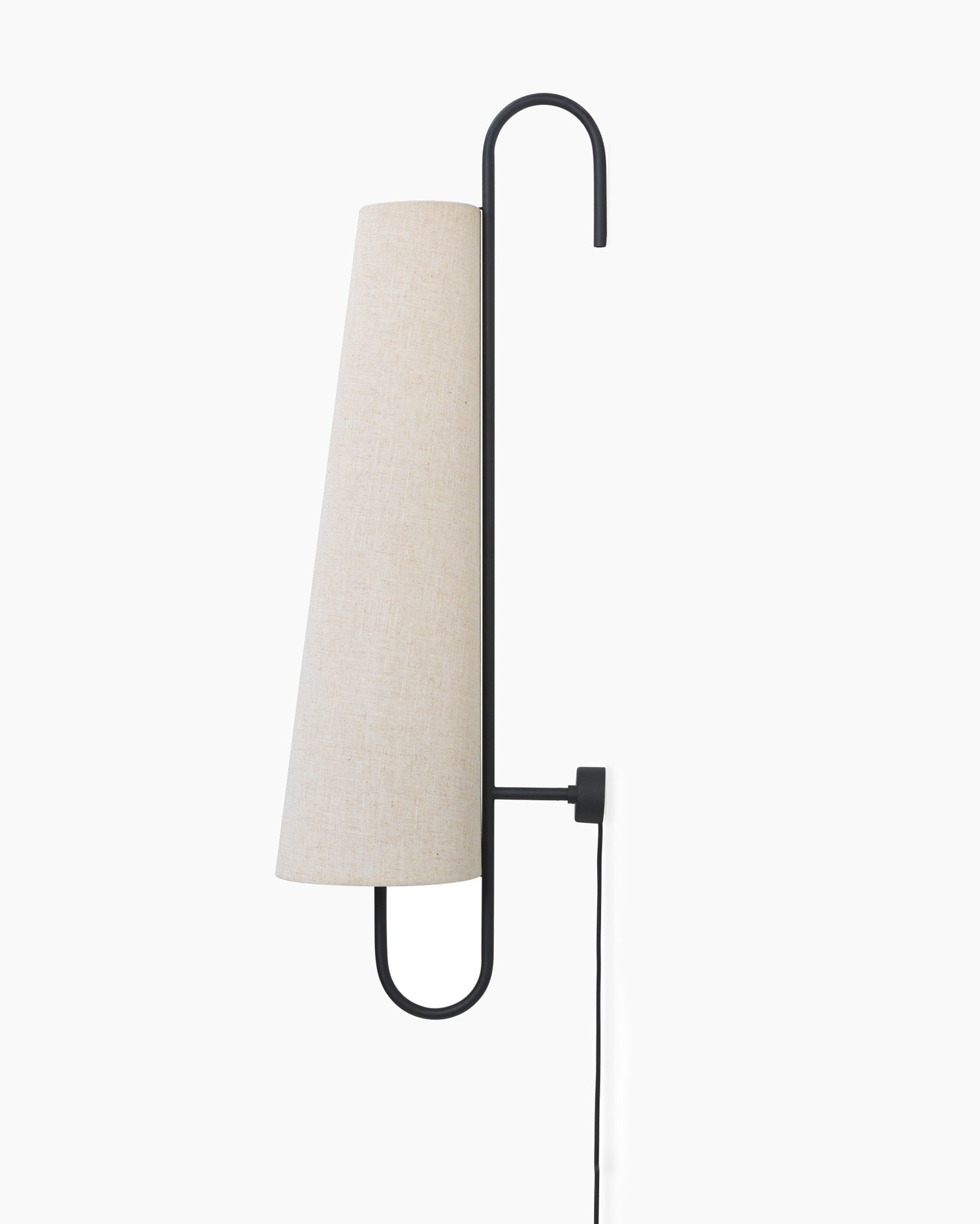 Ancora Wall Lamp 100 - Black / Natural