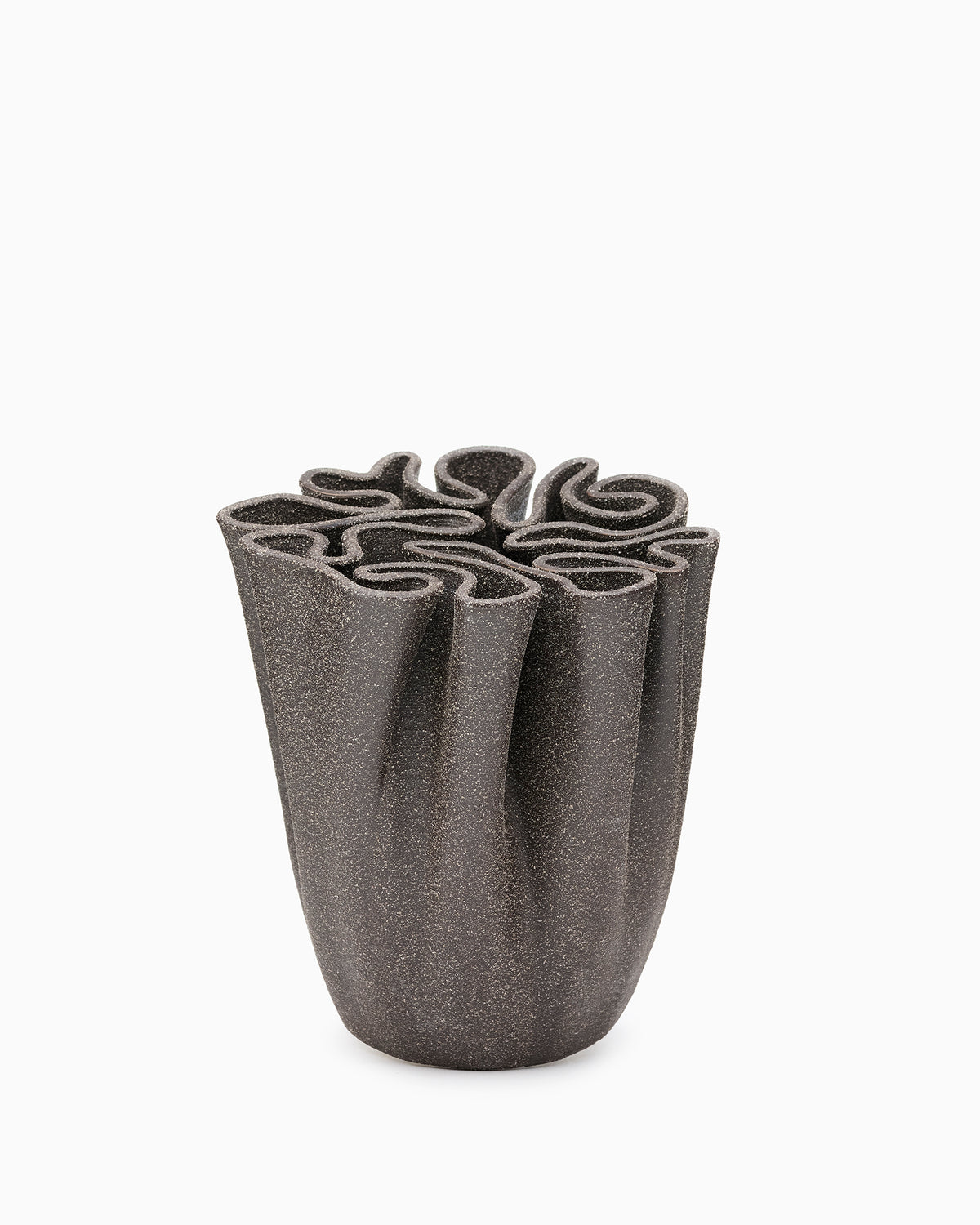 Dedali Vase - H18 - Dark Brown