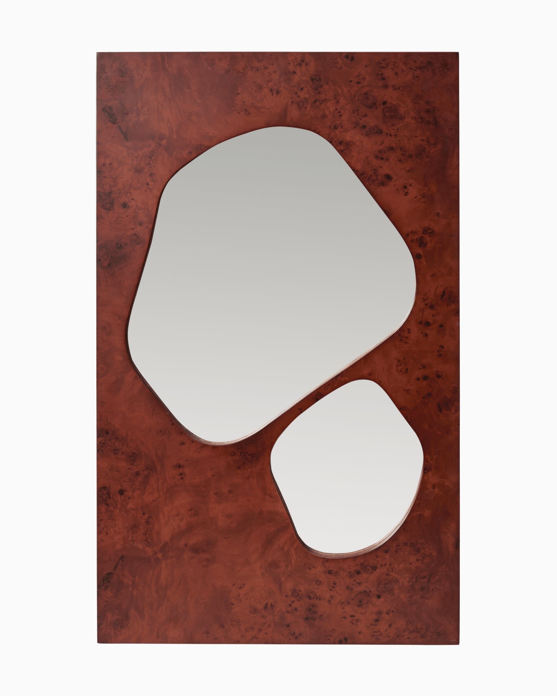 Folia Mirror - Dark Stained Burl
