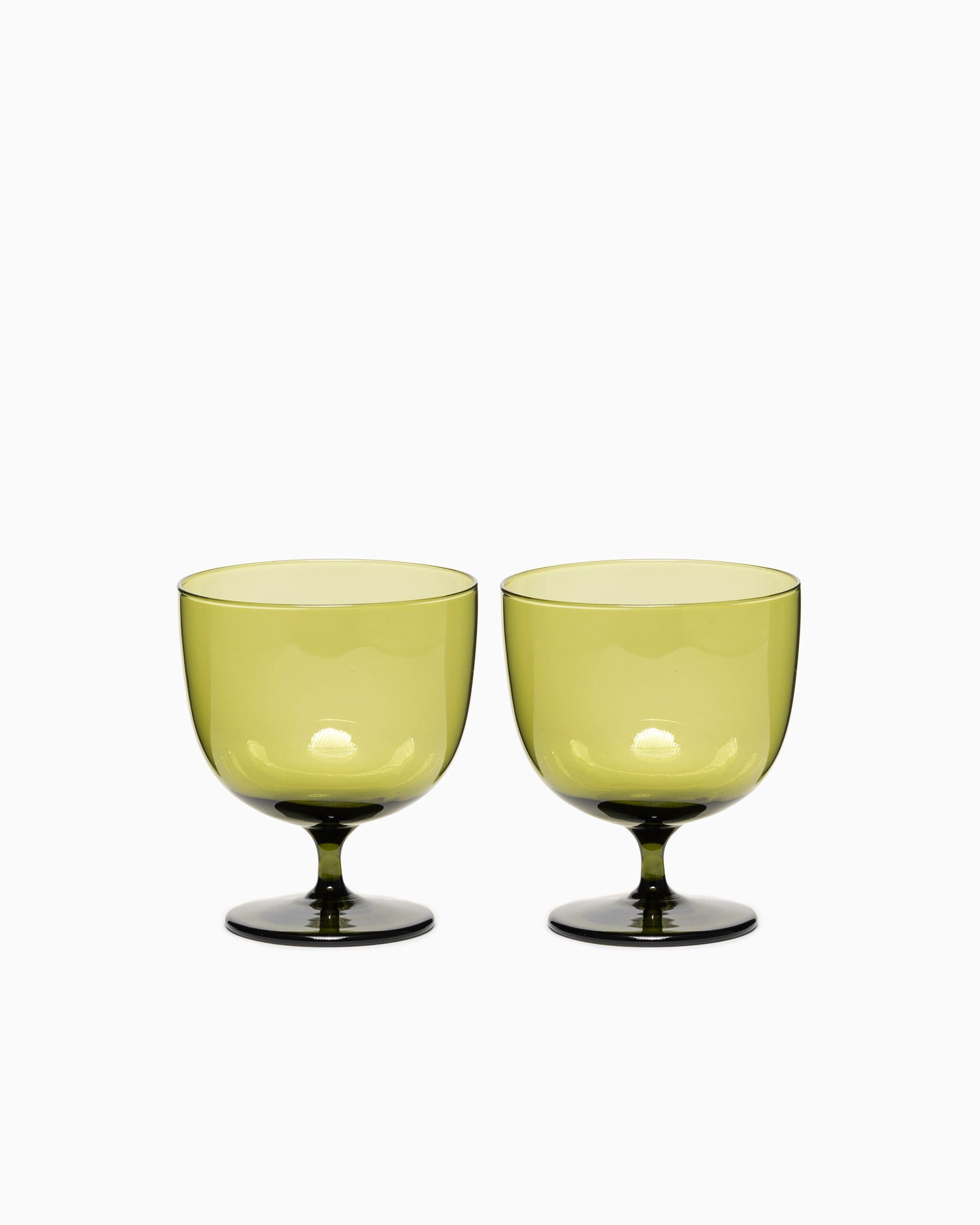 Host Water Glasses Set of 2 - Moss Green
