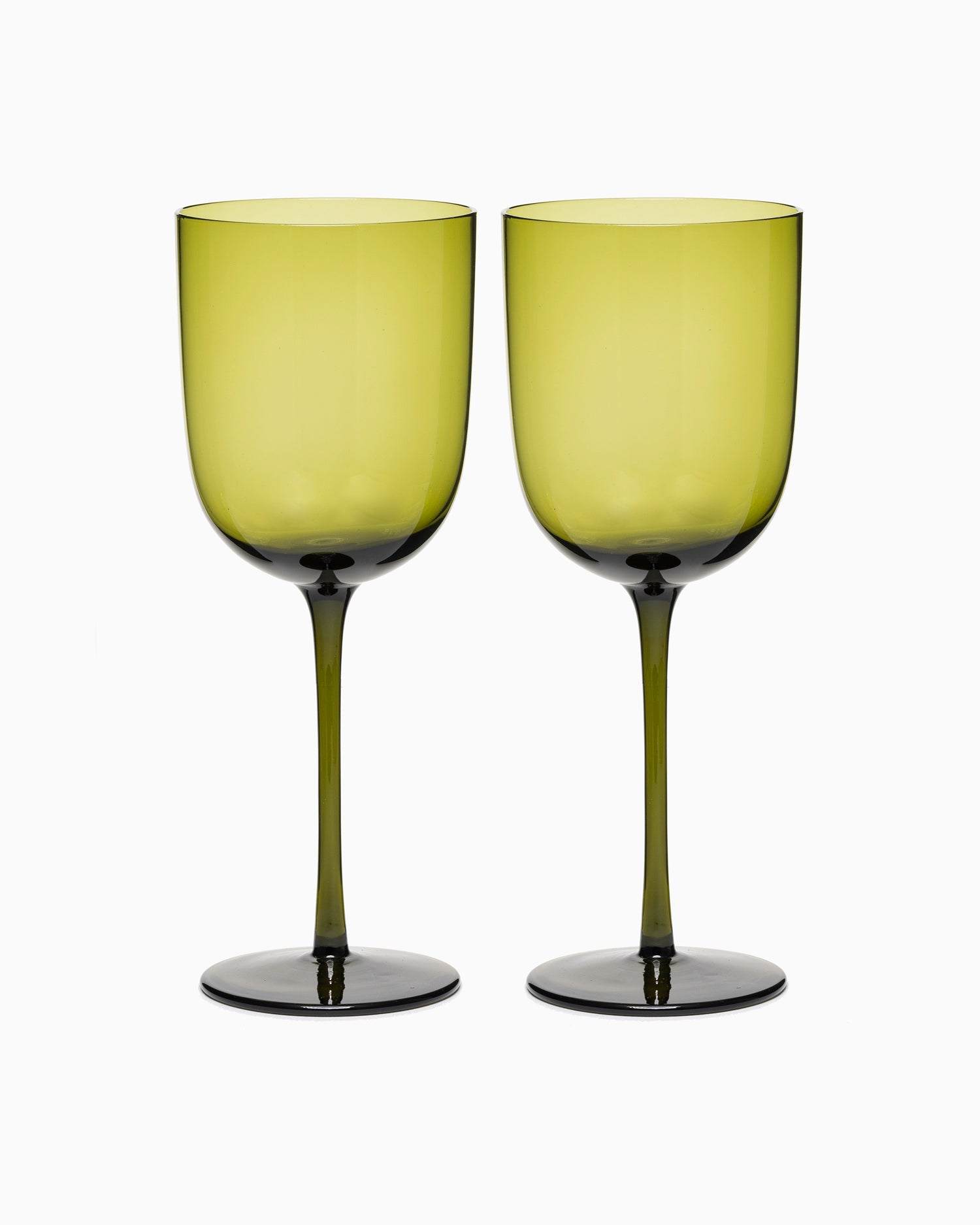 Host Red Wine Glasses Set of 2 - Moss Green