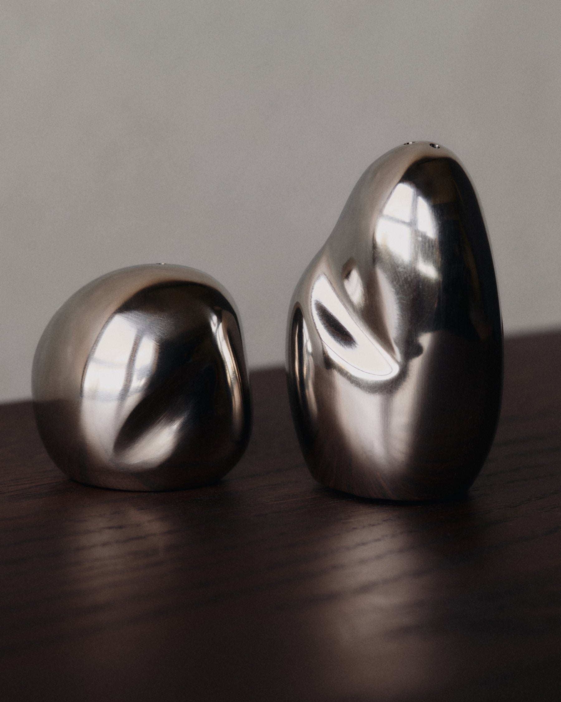 Orevo Salt and Pepper Shakers - Stainless Steel