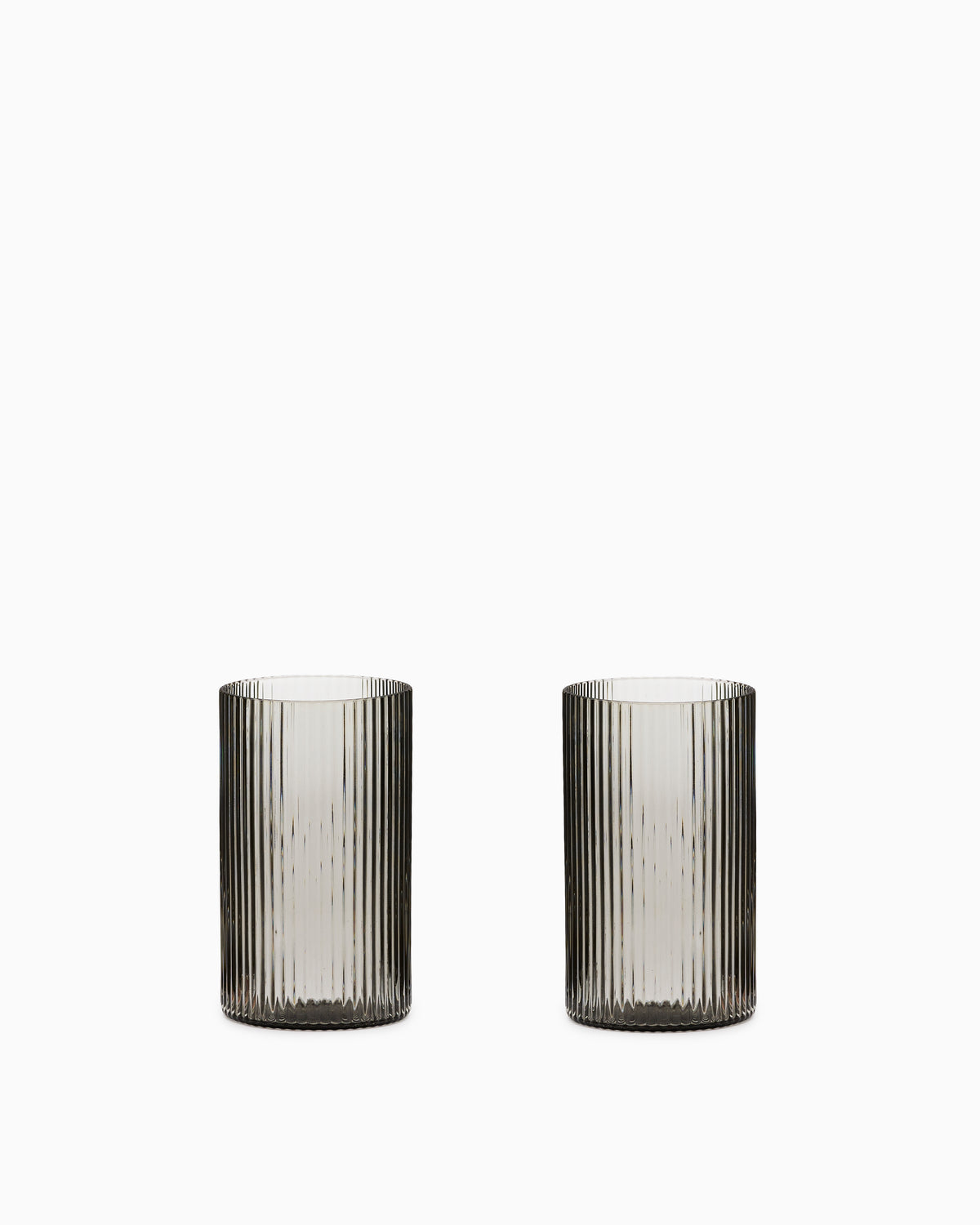 Ripple Verrines Set of 4 - Smoked Grey