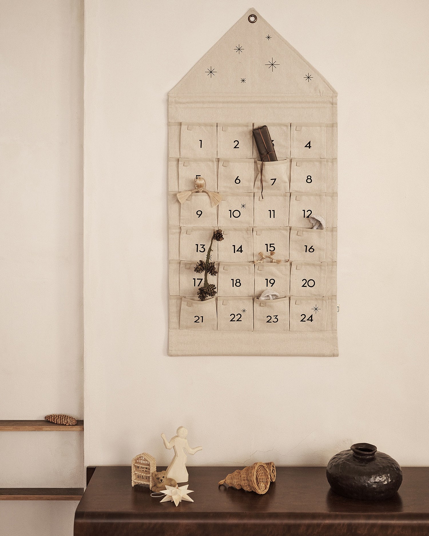 Star Christmas Calendar - Sand