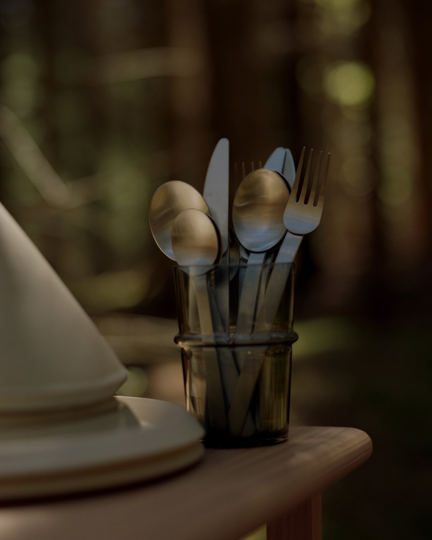 Stelo Cutlery - Set of 4 - Brushed Stainless Steel