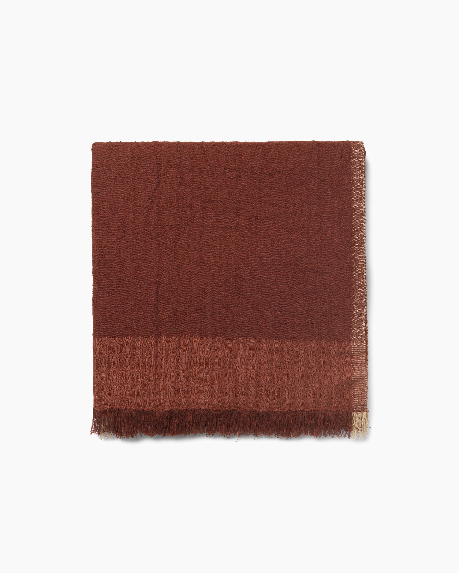 Weaver Throw - Red Brown