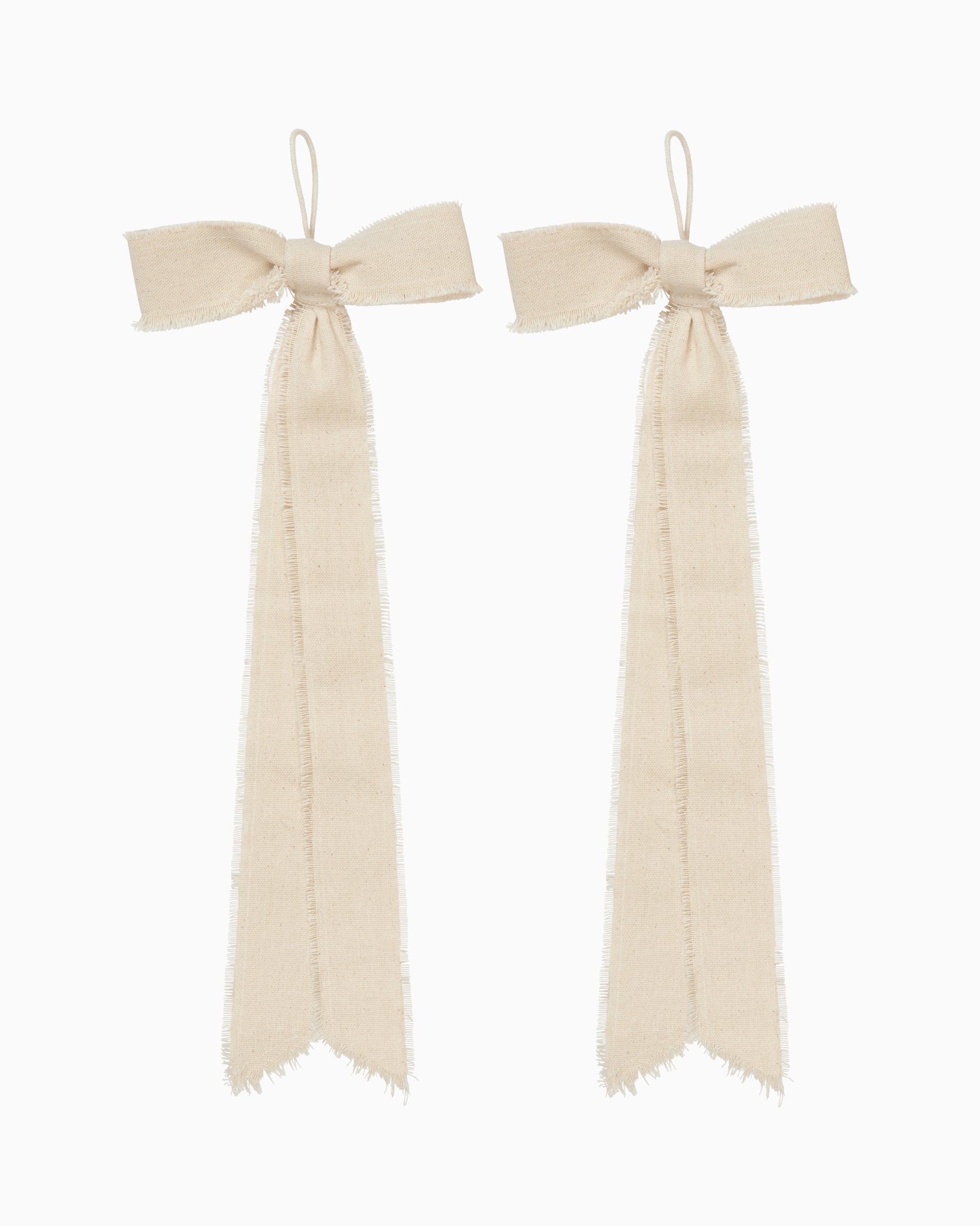 Bow Decoration Set of Two - Natural