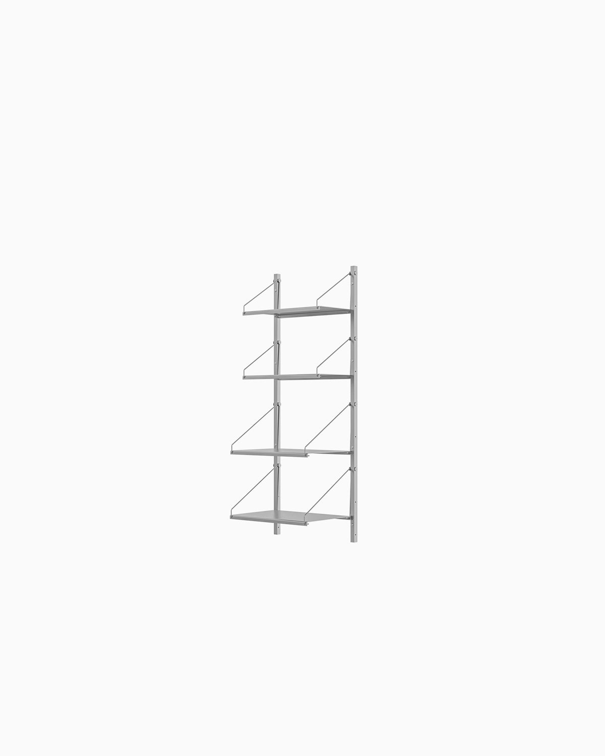 Shelf Library Single Section - Stainless Steel H108xW40