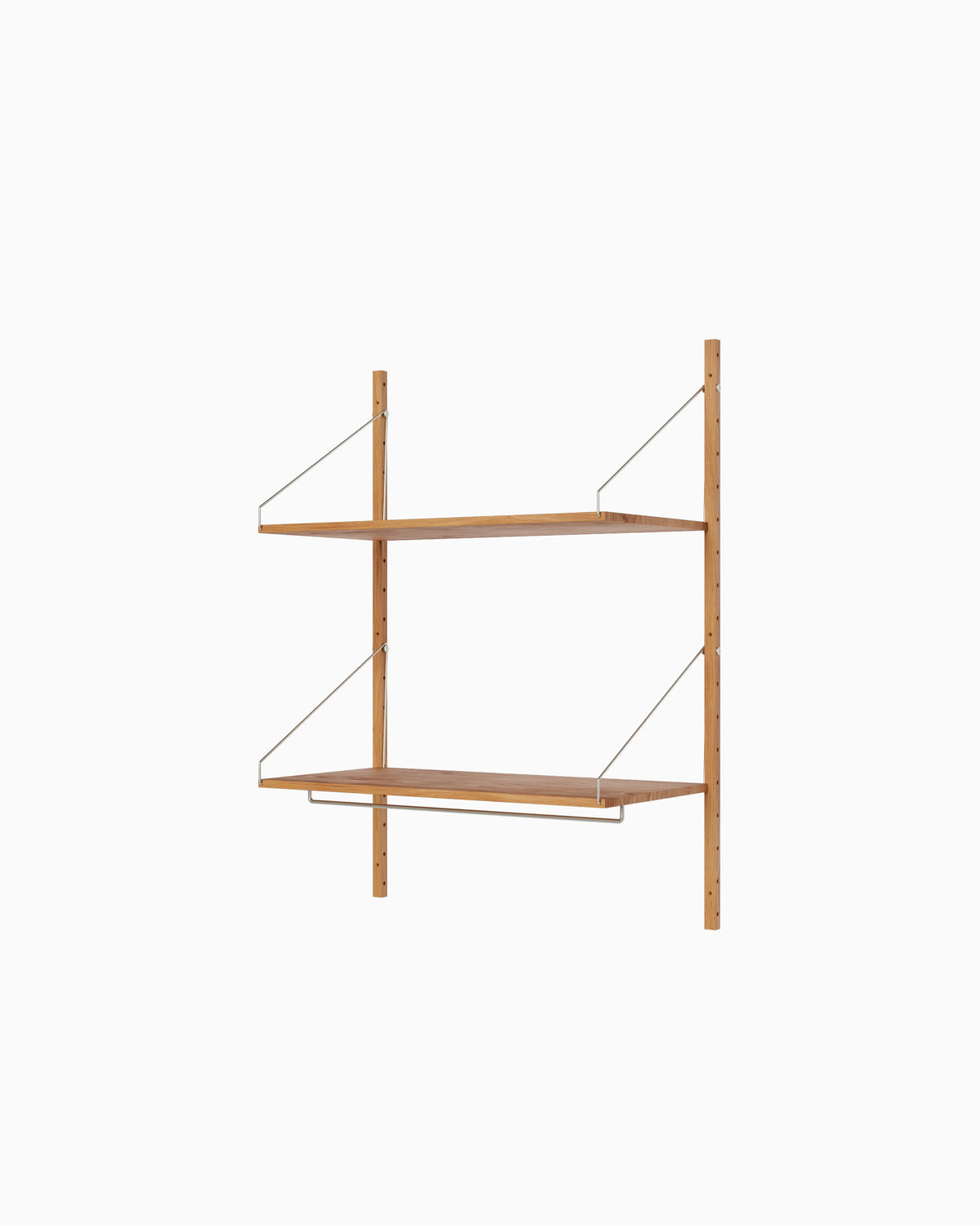 Shelf Library Hanger Section - Natural Oak H114xW80