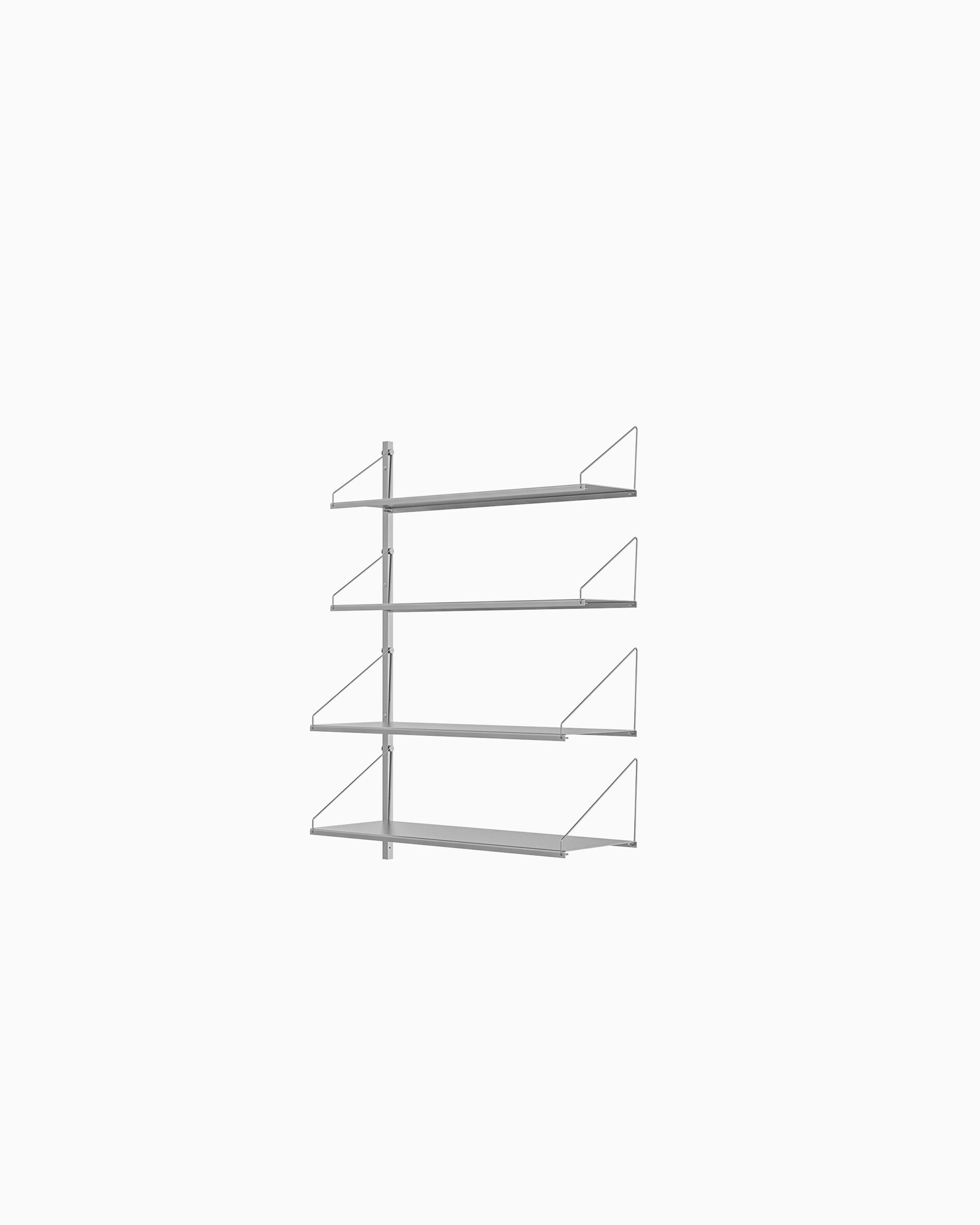 Shelf Library Add-On Section - Stainless Steel H108xW80