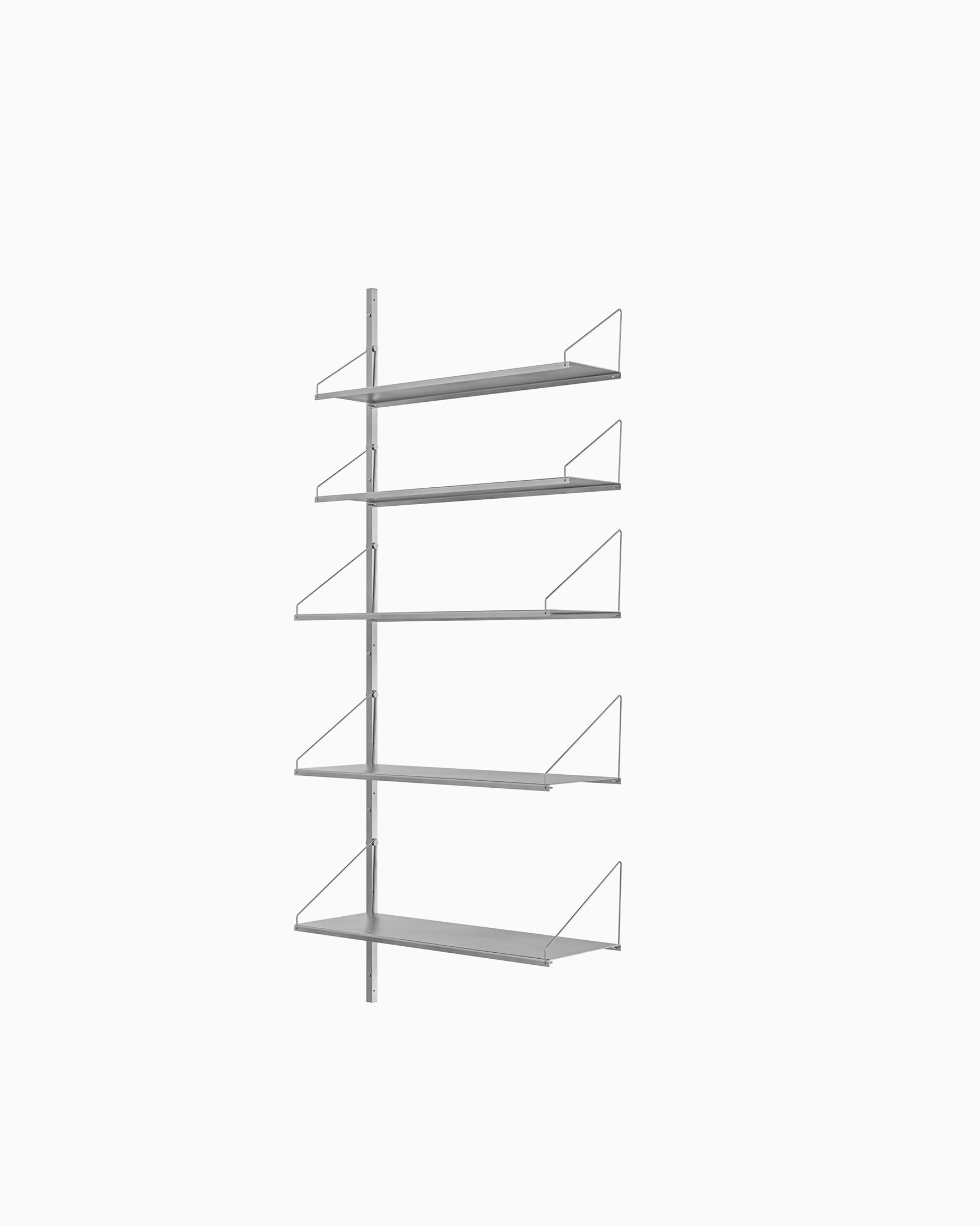 Shelf Library Add-On Section - Stainless Steel H185xW80