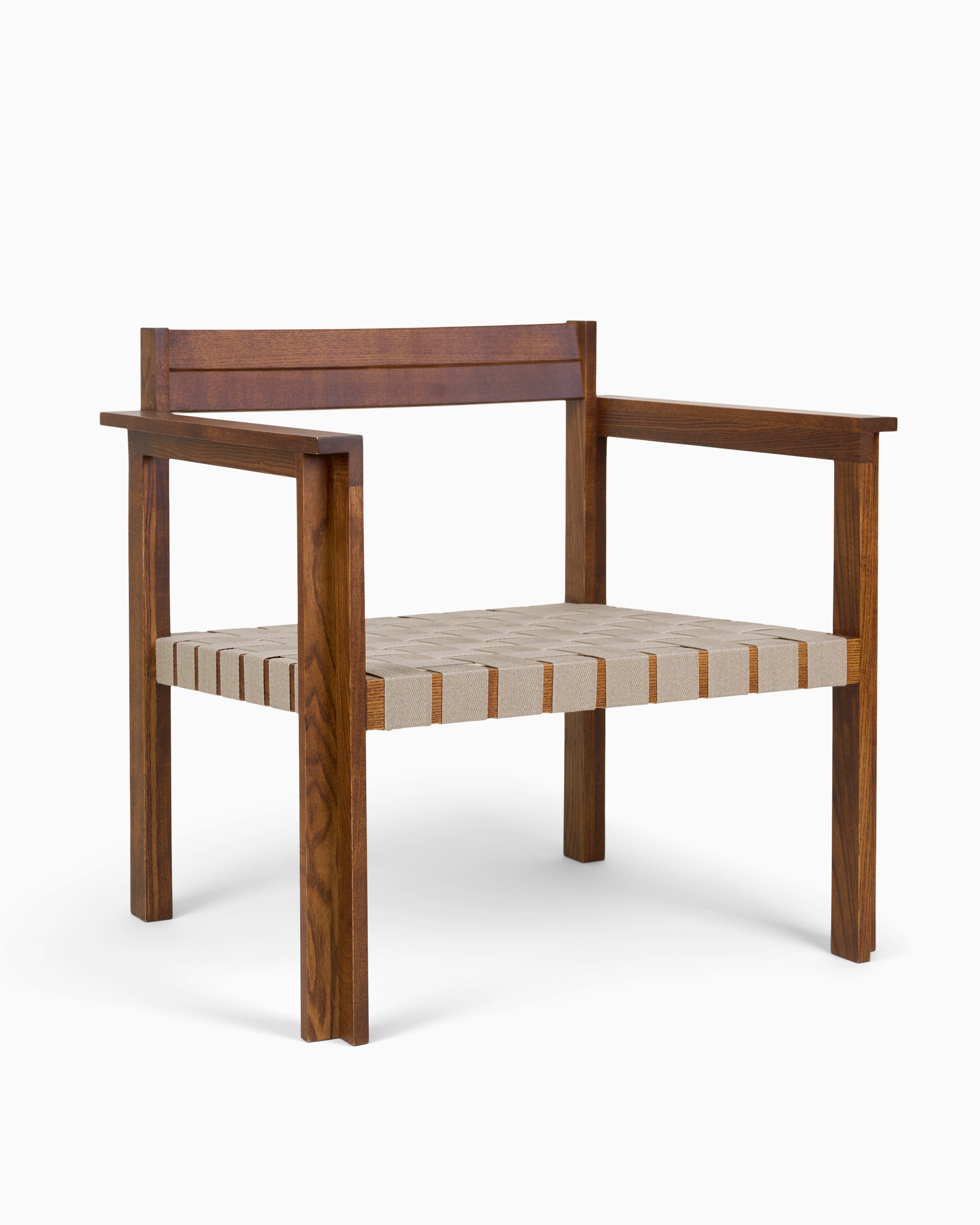 SYMMETRY EASY CHAIR - Ash Wood / Oat Fabric