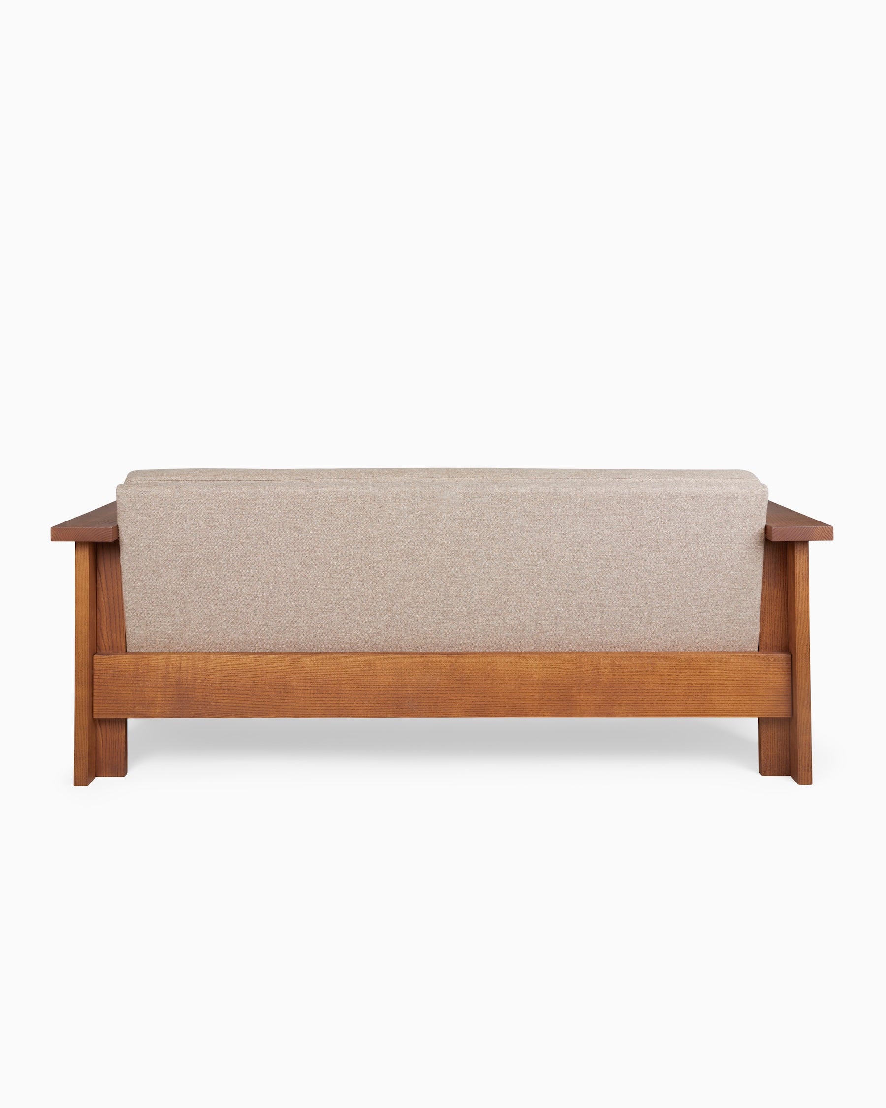 SYMMETRY COUCH - Ash Wood / Oat Fabric