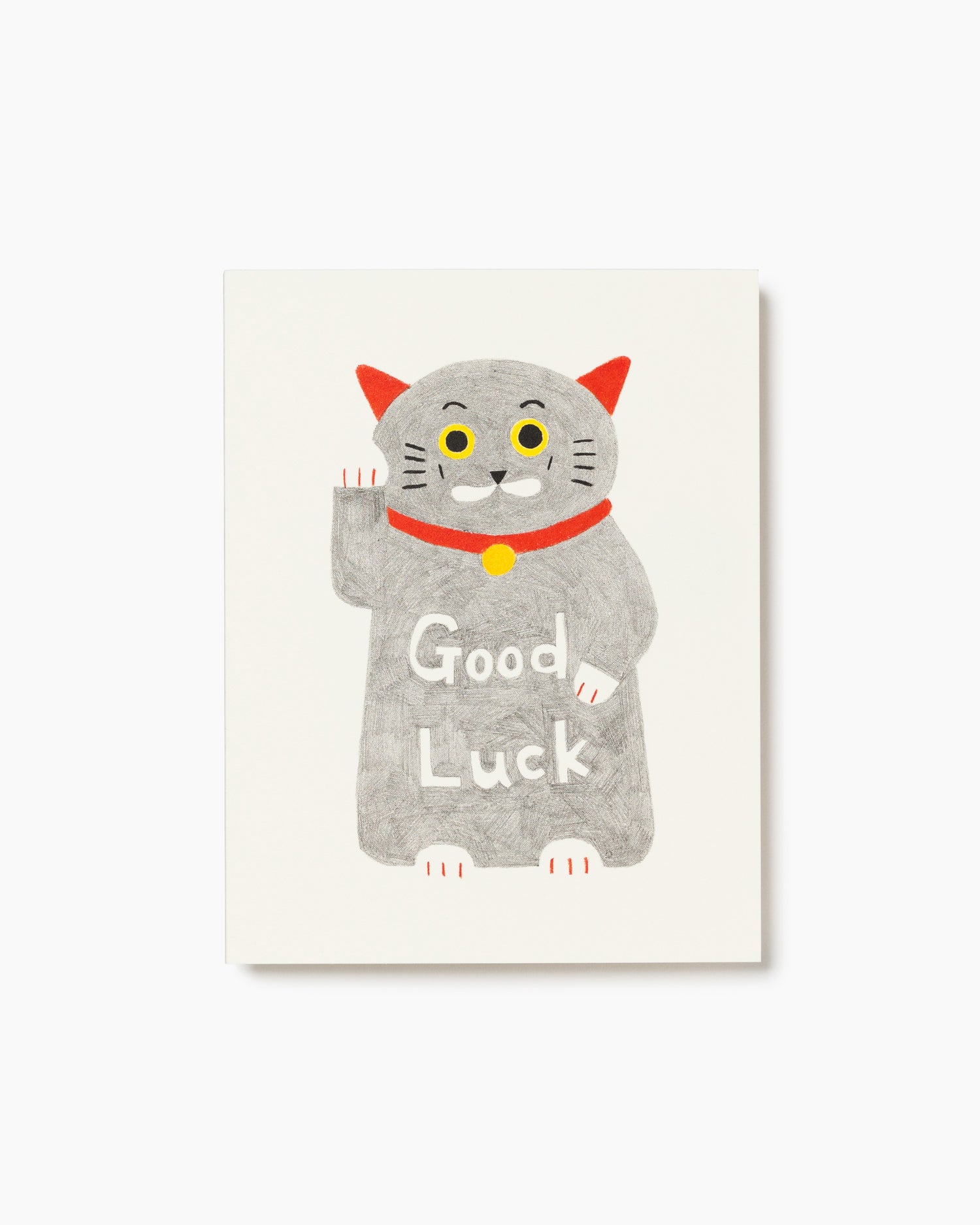 Good Luck Cat - Greeting Card