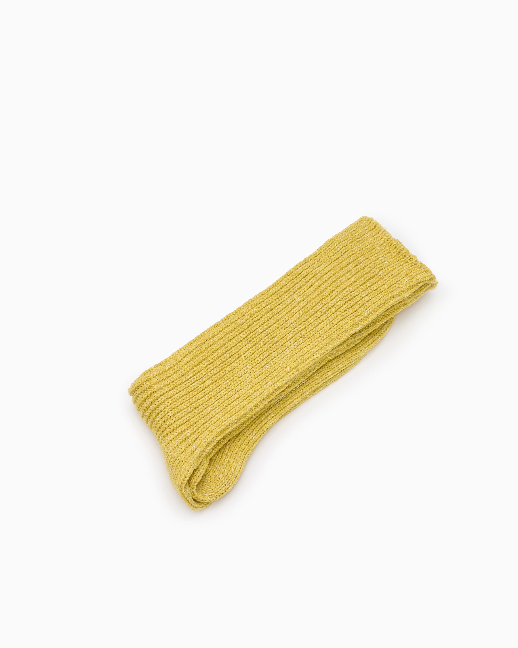 Hemp Cotton Ribbed Socks - Vintage Yellow
