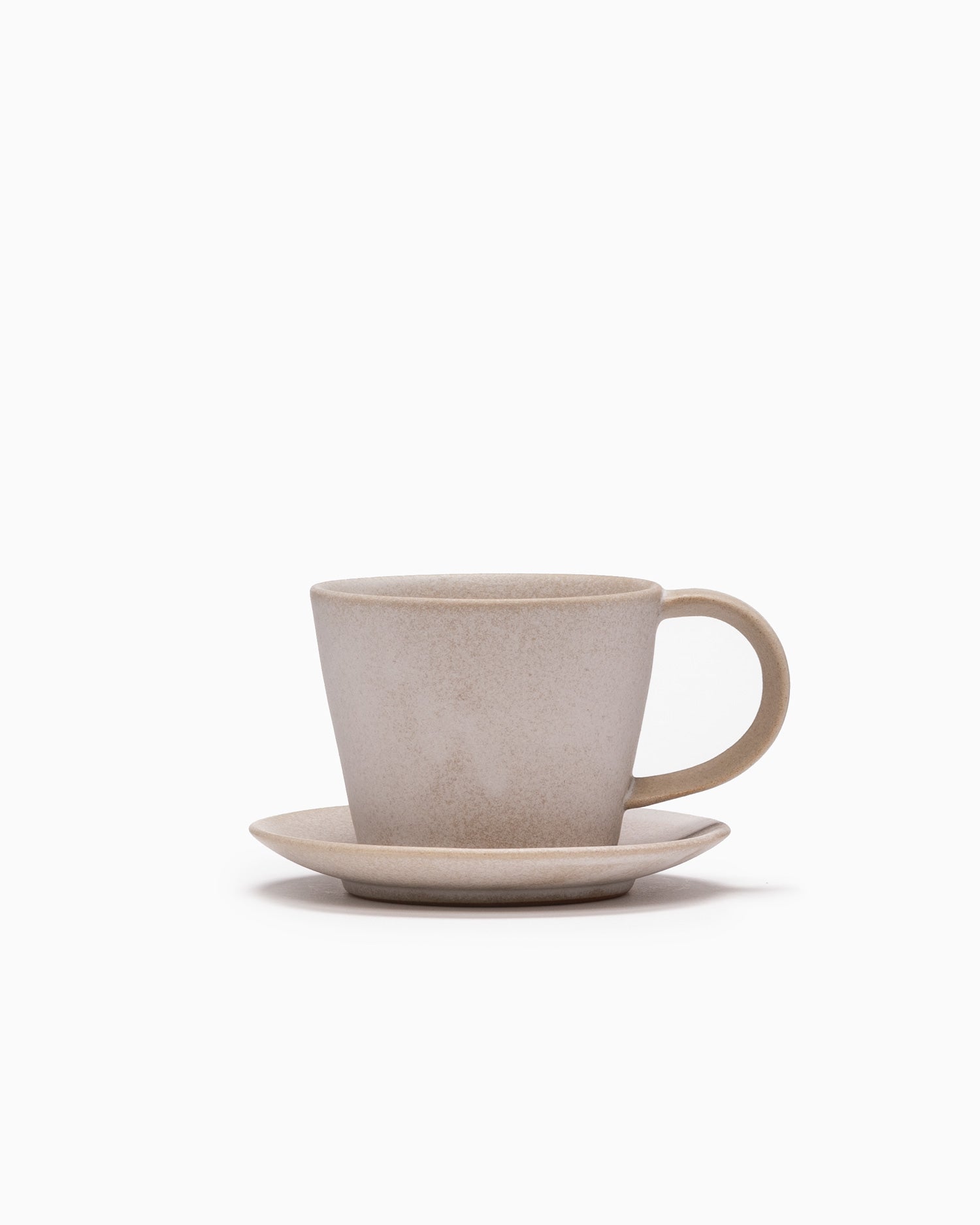 Coffee Cup and Saucer - Stone Beige