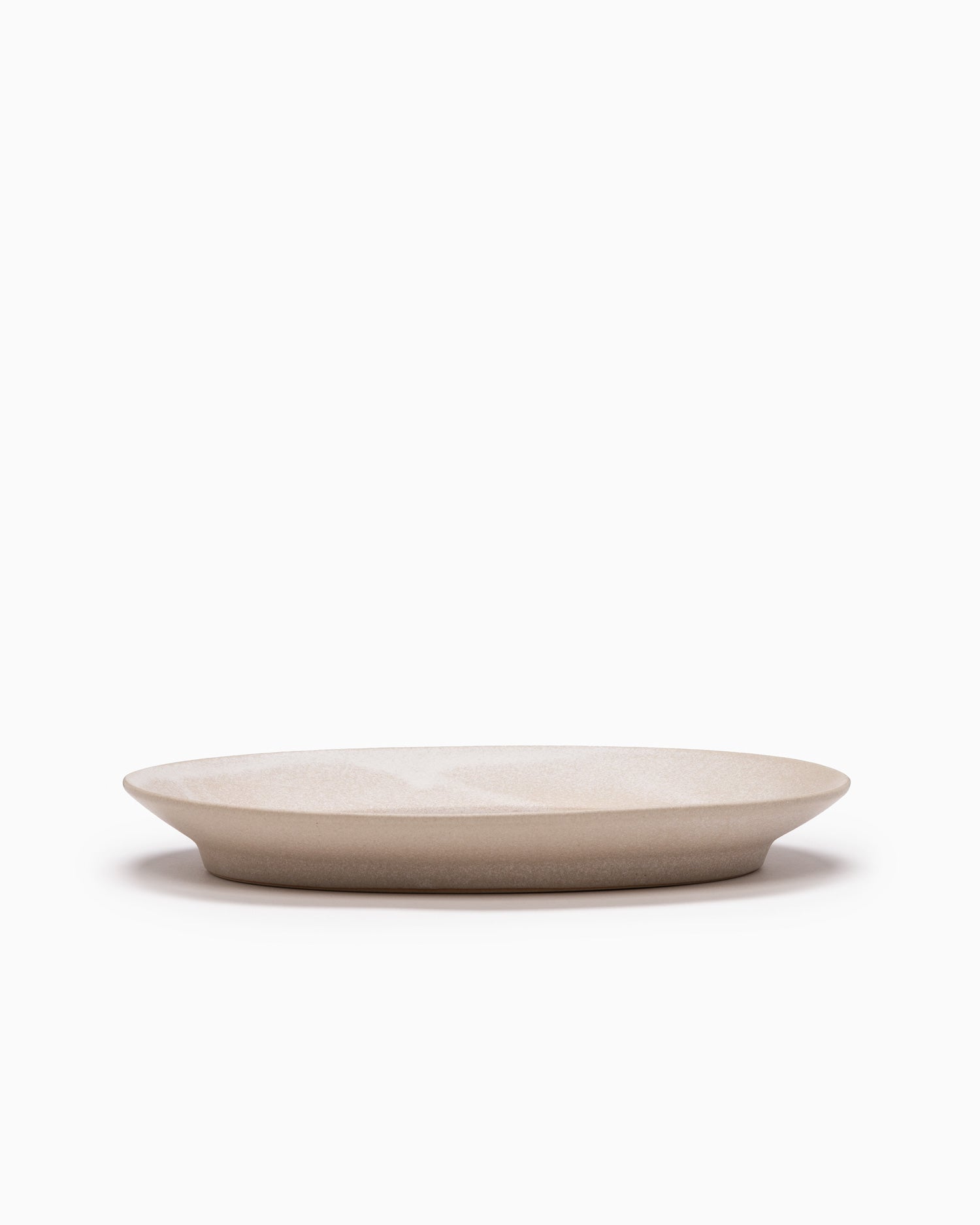 Rim Oval Plate Medium - Stone Beige