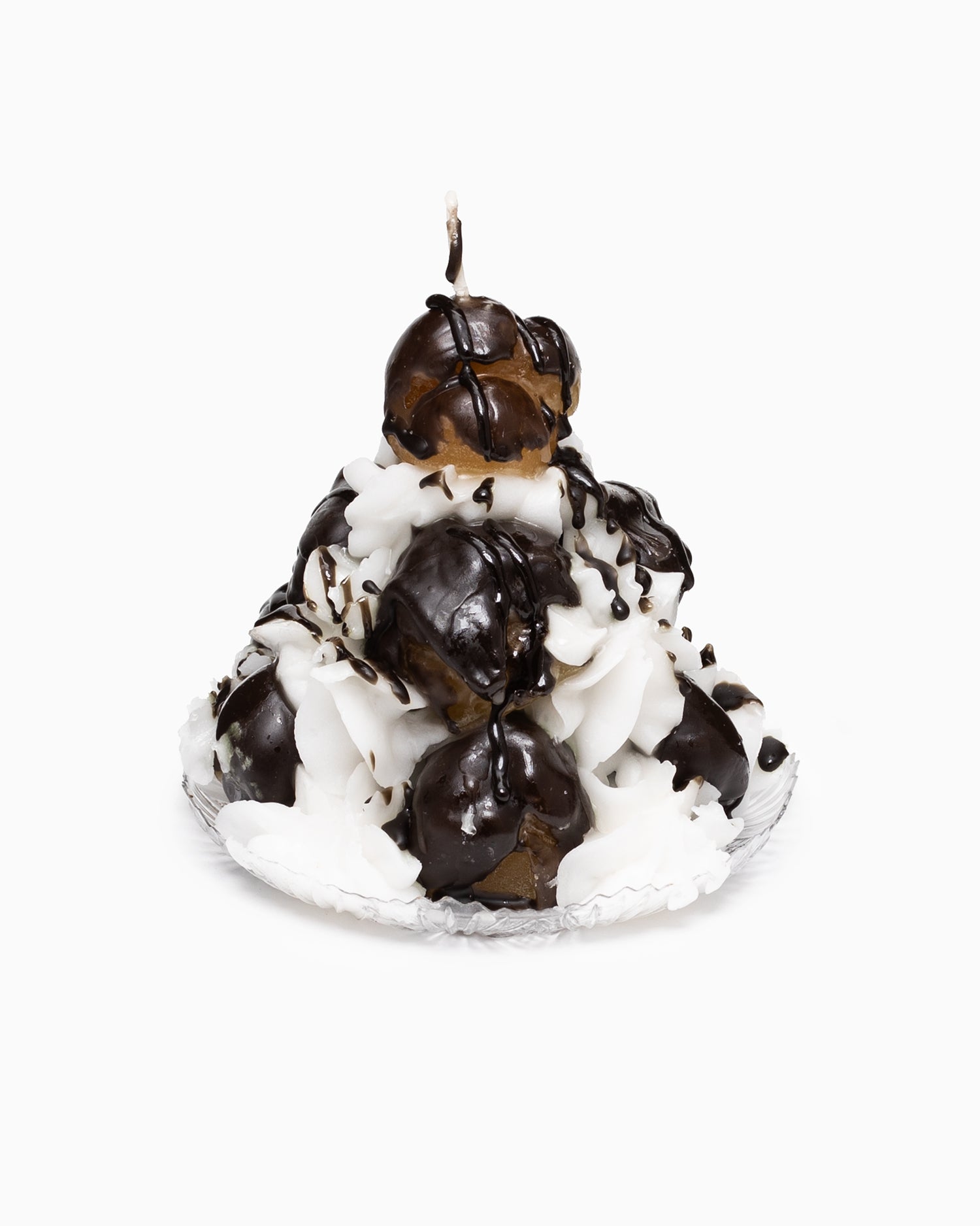 Mini Profiteroles Tower Candle - Chocolate