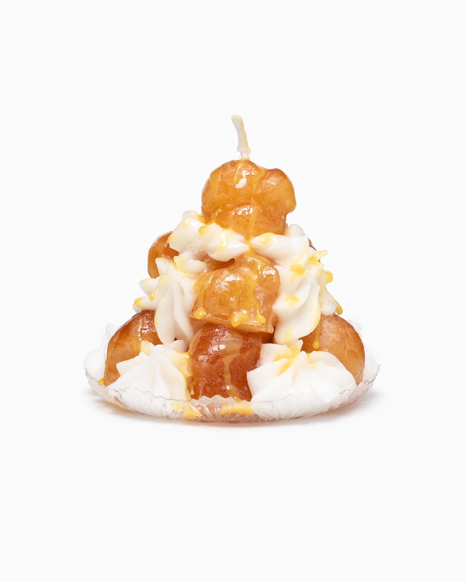 Mini Profiteroles Tower Candle - Caramel