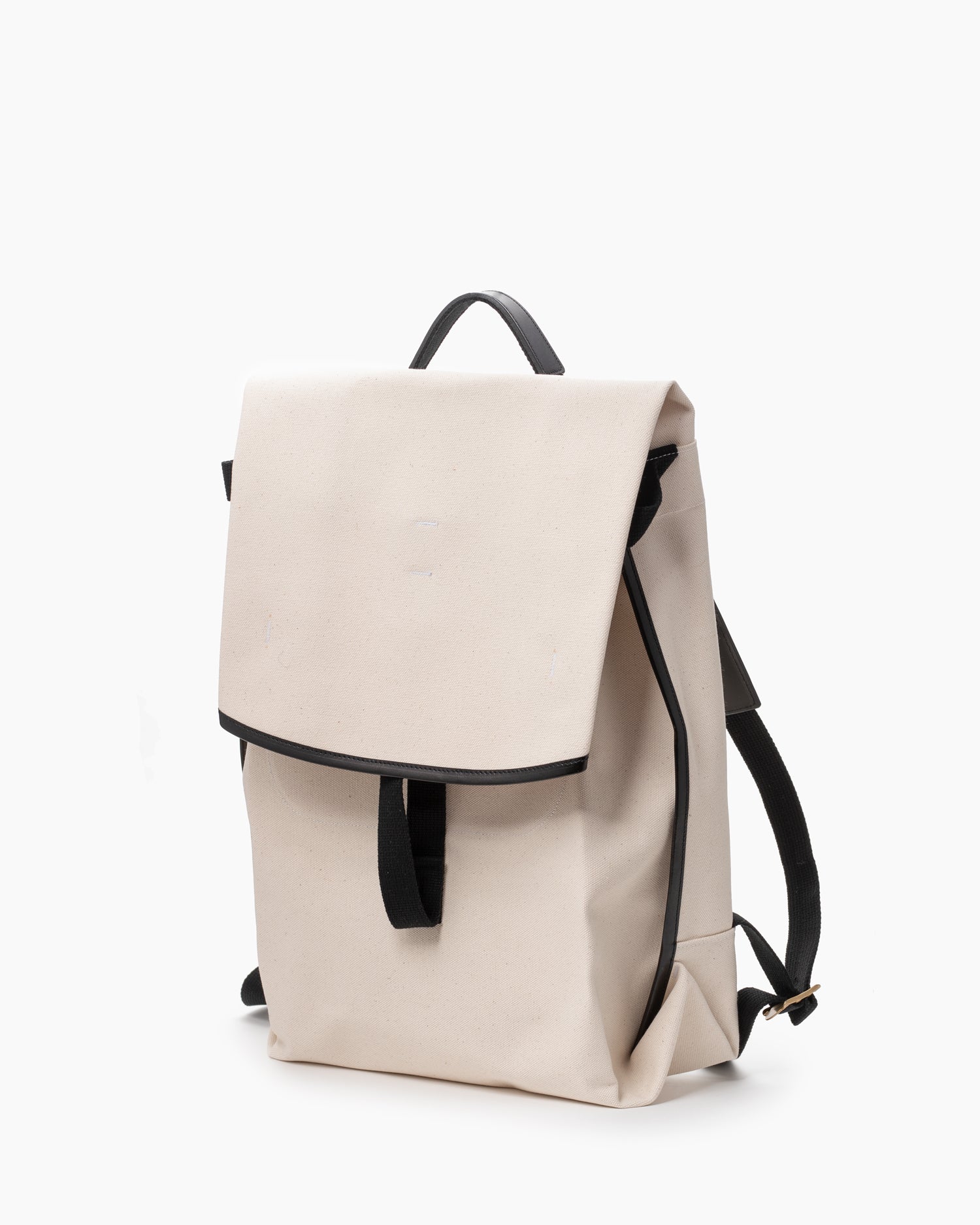 SFI. Fold Top Rucksack - Natural/Black