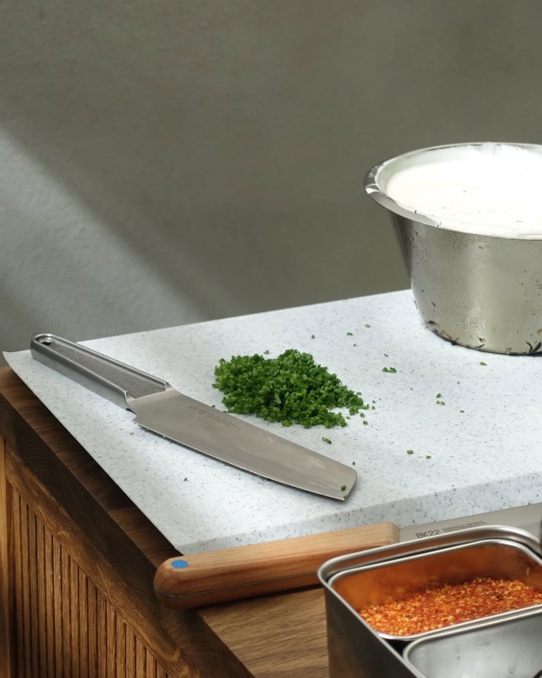 Veark SK15 Forged Santoku Knife