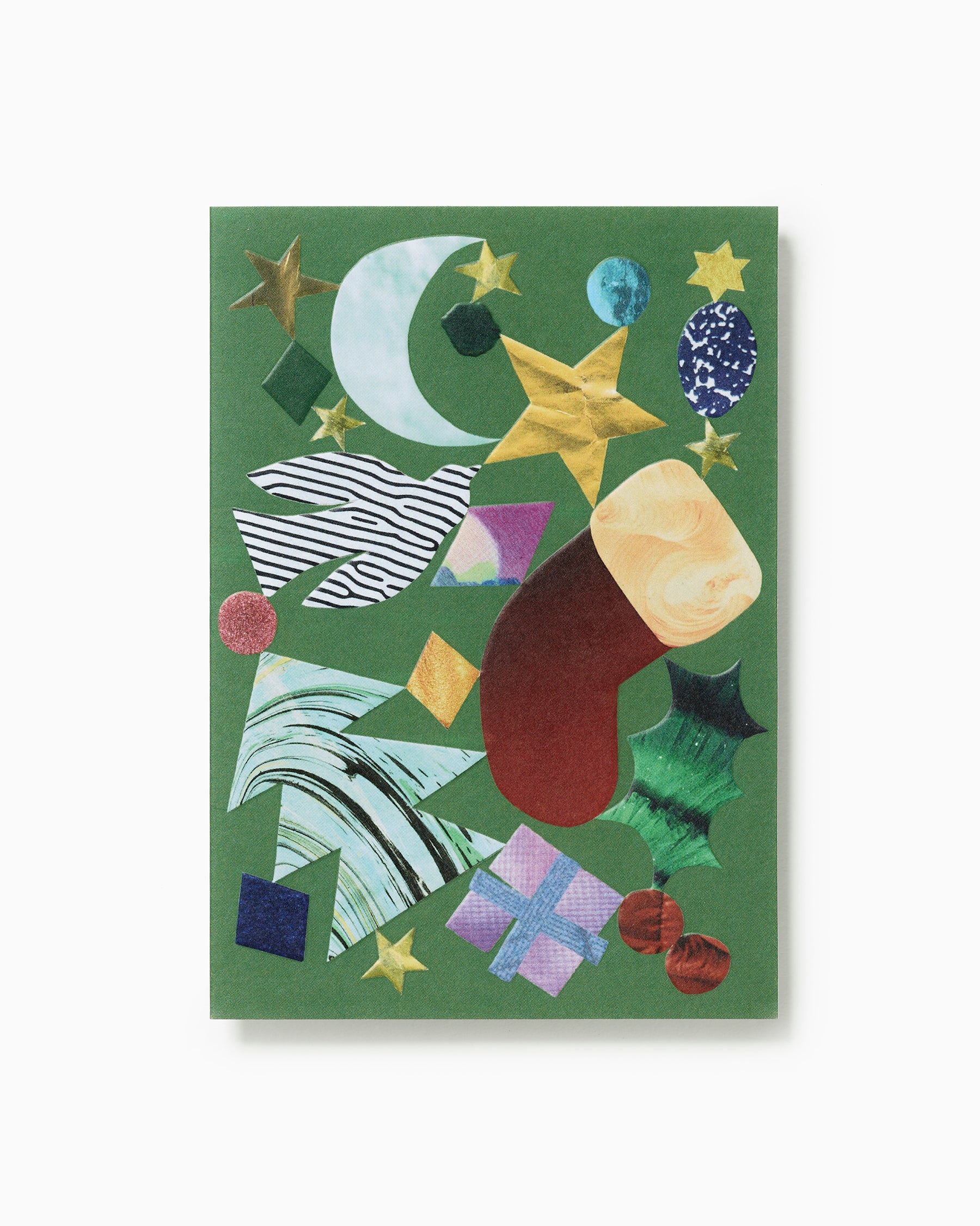 Abstract Christmas Embossed Christmas Card