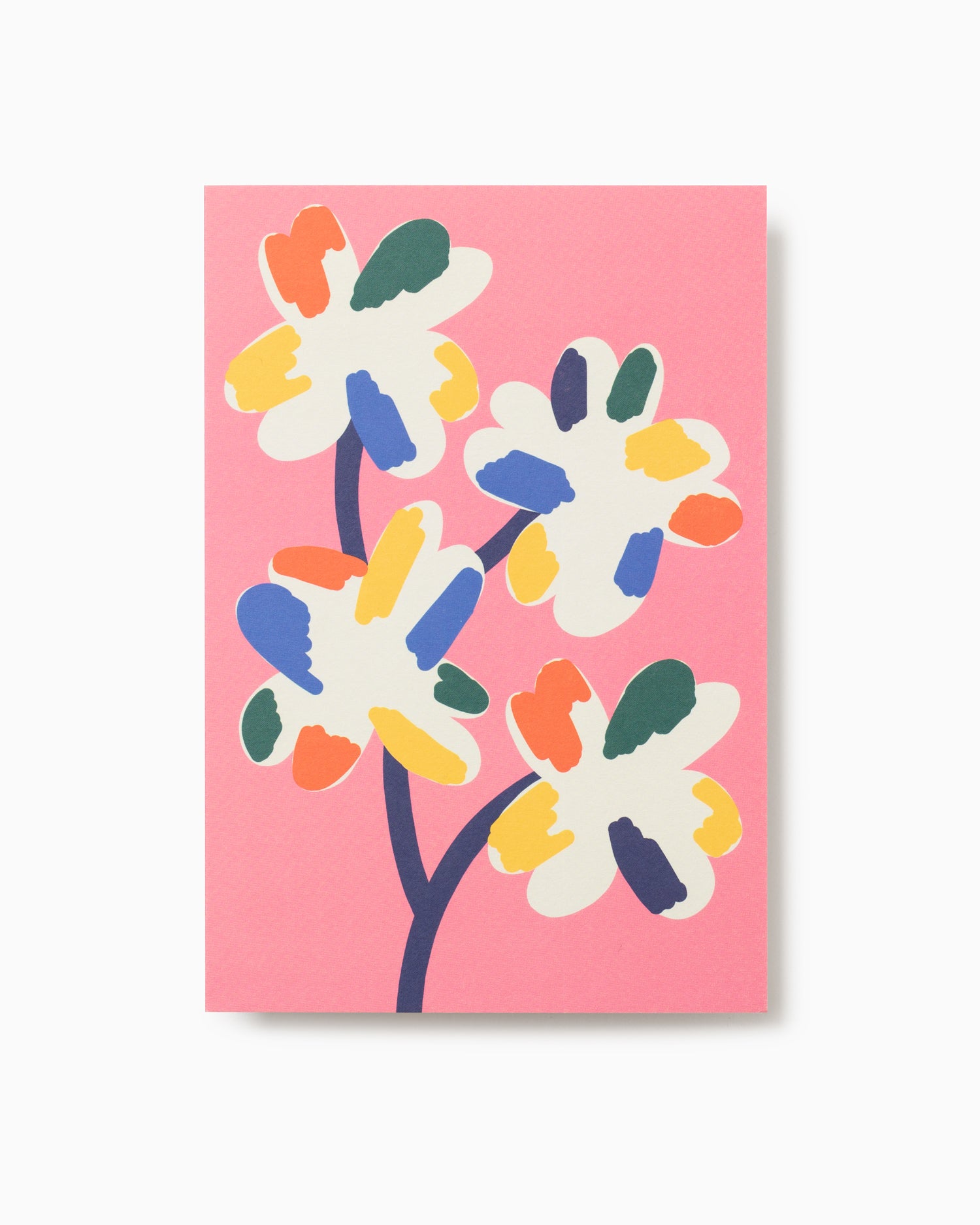 Four Flowers Greeting Card