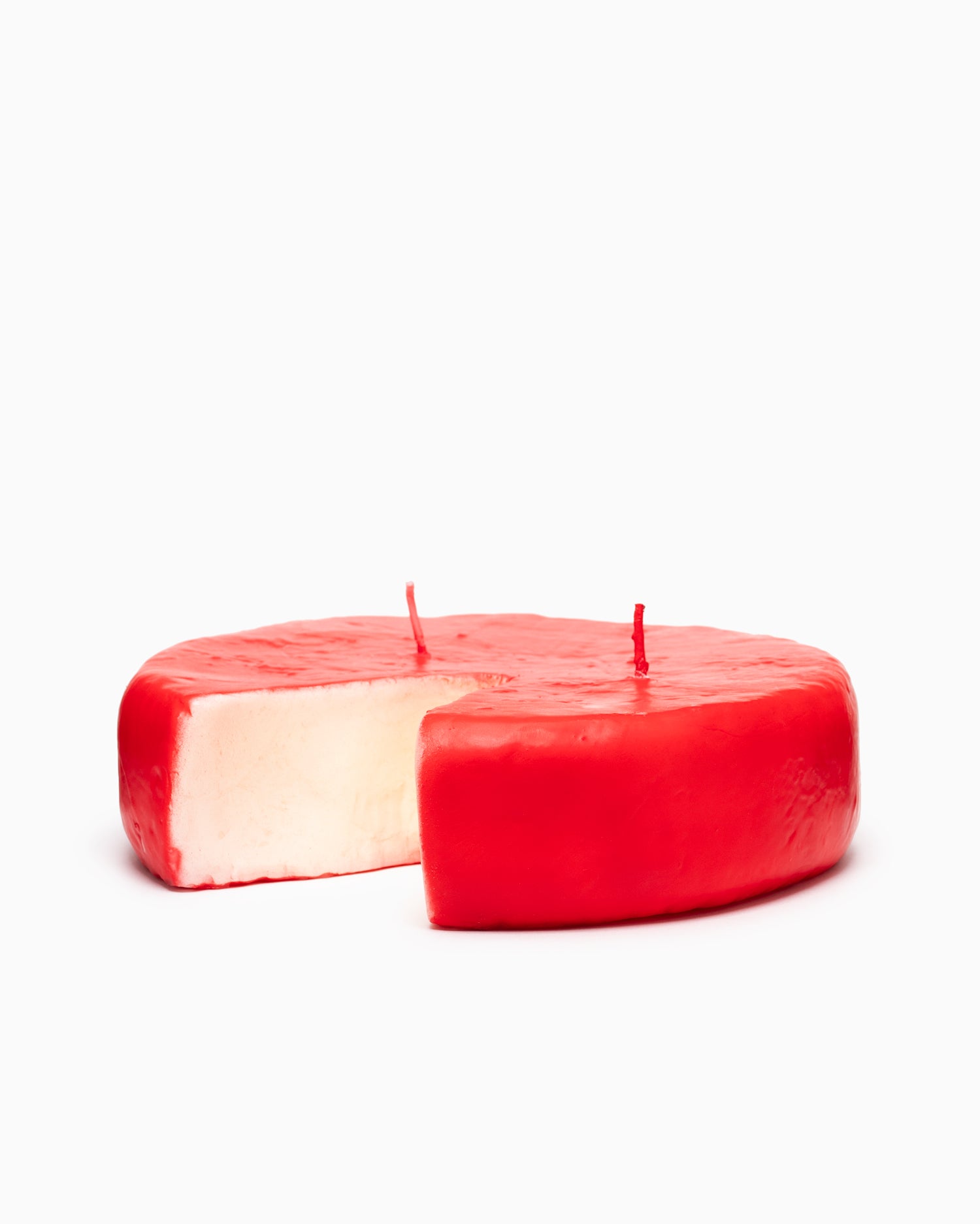 Cheese Wheel Candle - Red