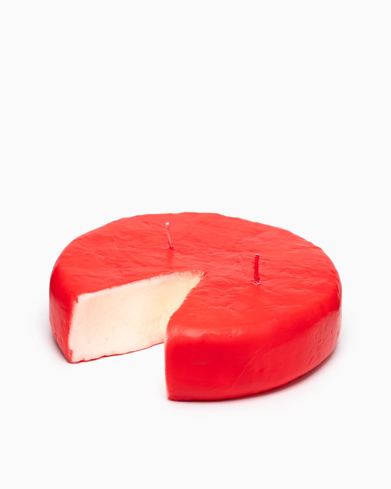 Cheese Wheel Candle - Red