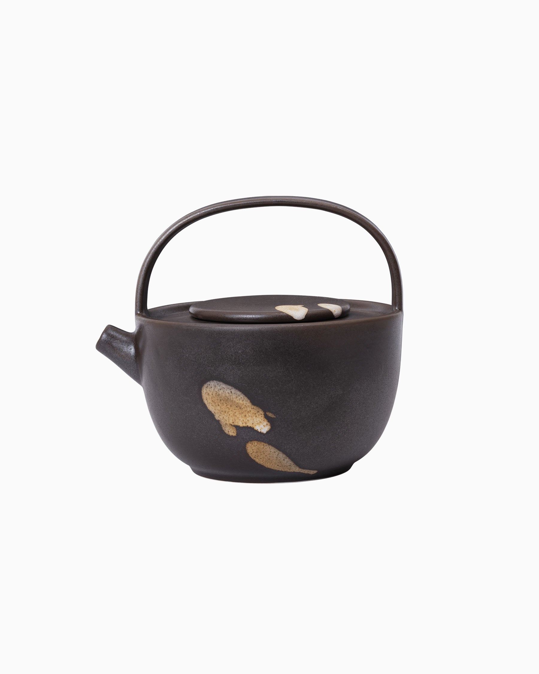 Koyo Teapot - Dark Brown/Buff